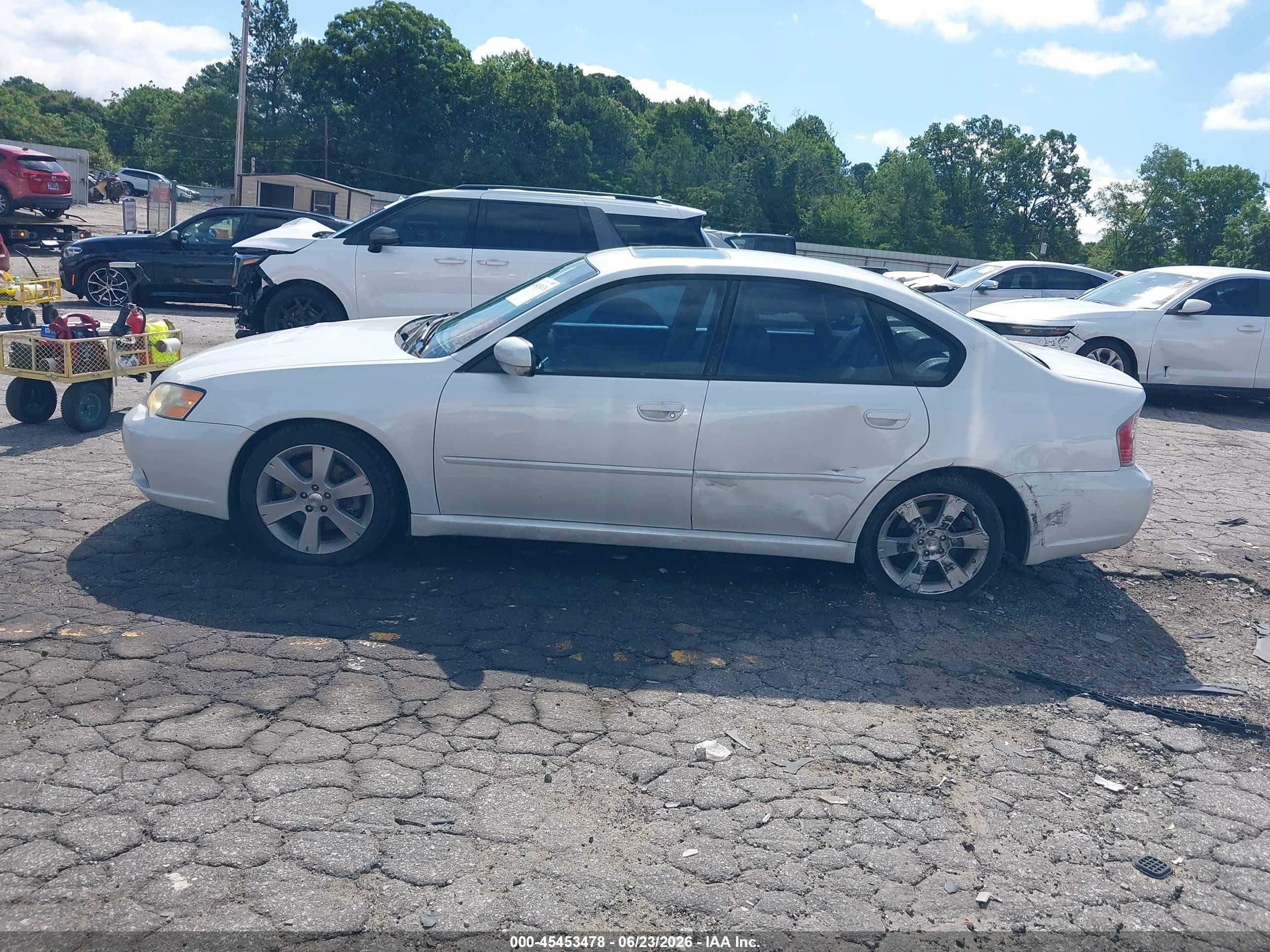 2007 Subaru Legacy 2.5gt Limited White vin: 4S3BL676074210792