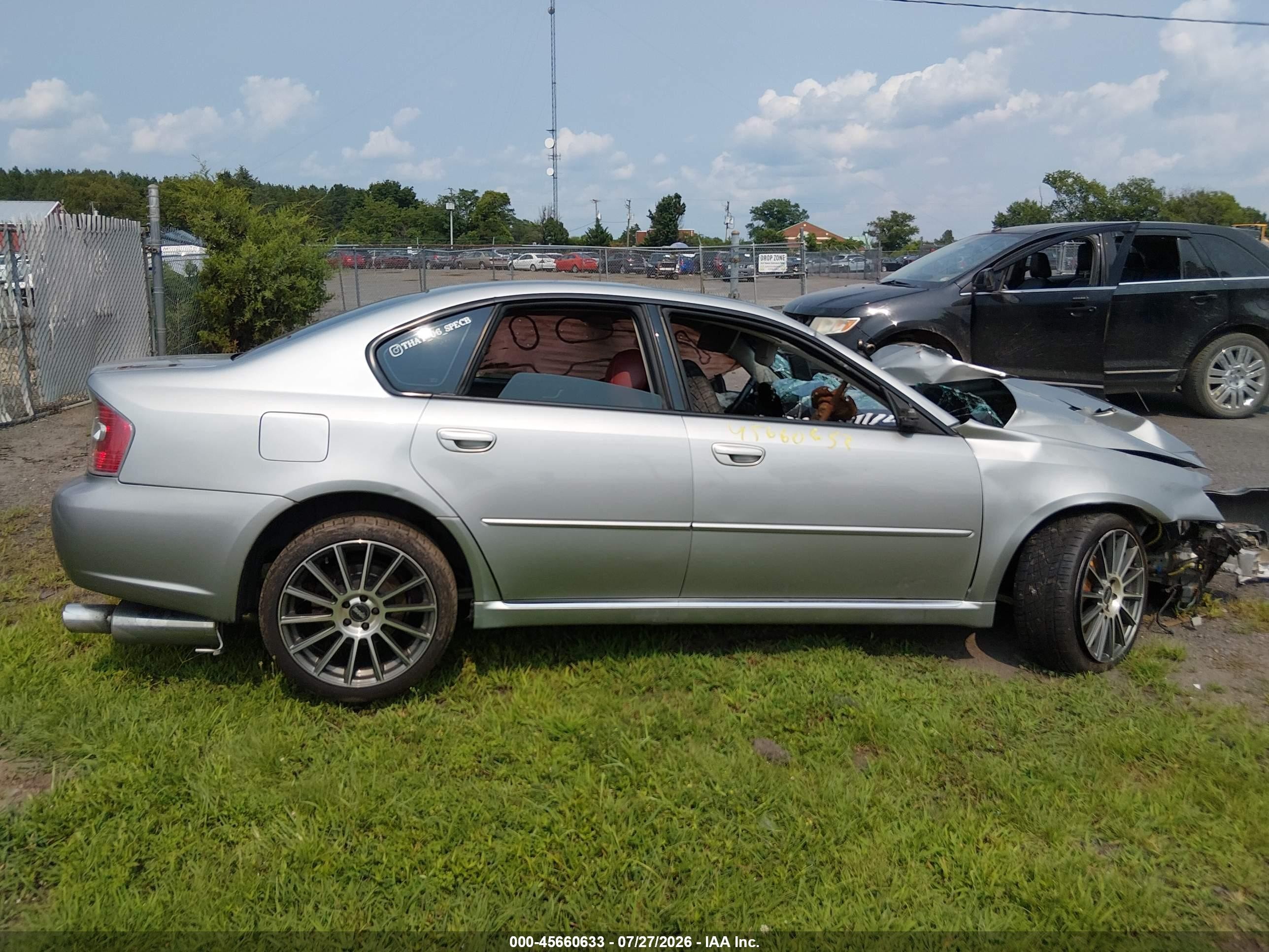2006 Subaru Legacy 2.5gt Limited/2.5gt Spec.b Silver vin: 4S3BL676166206771
