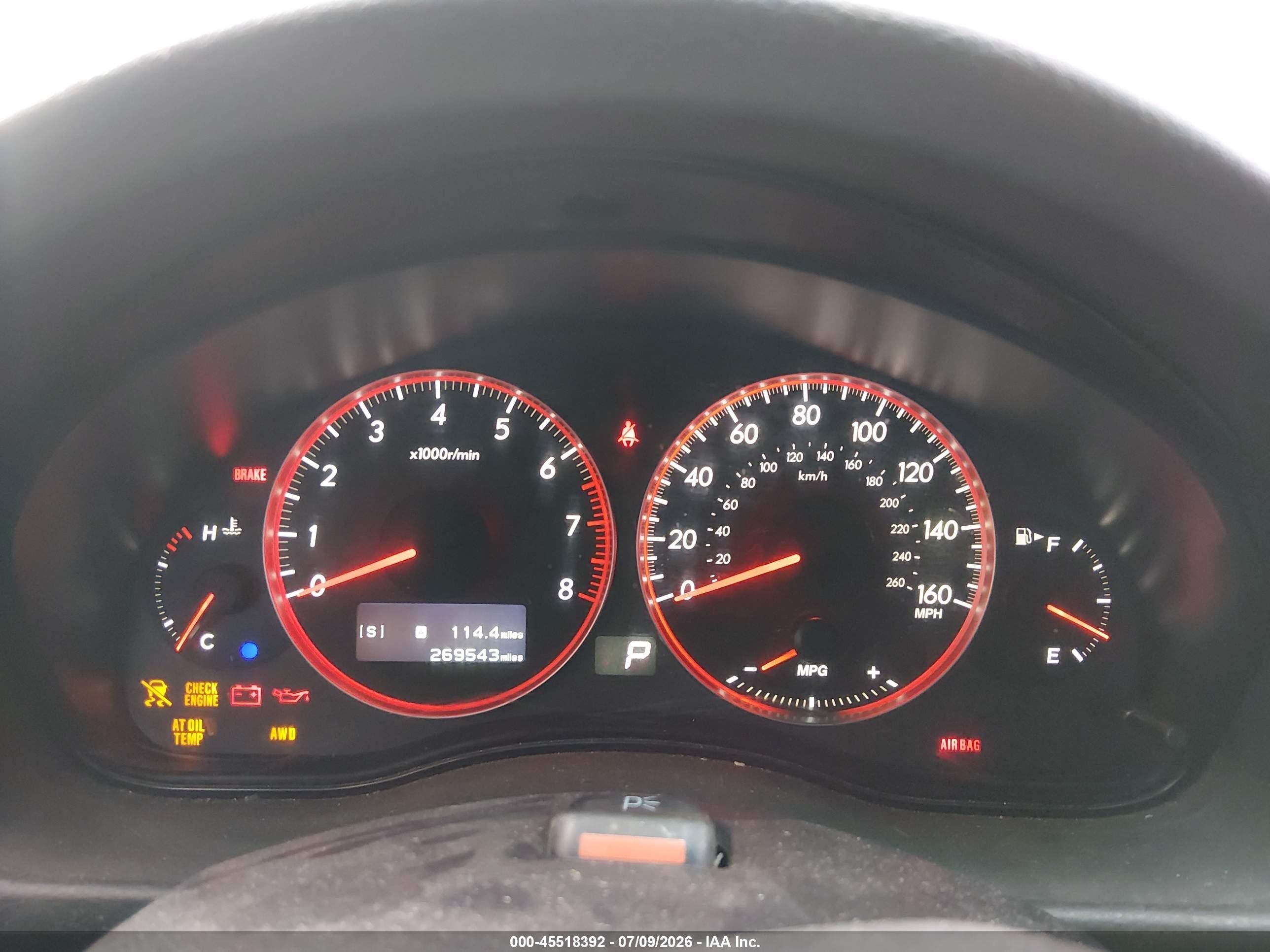 2009 Subaru Legacy 2.5gt Limited Gray vin: 4S3BL676494213231