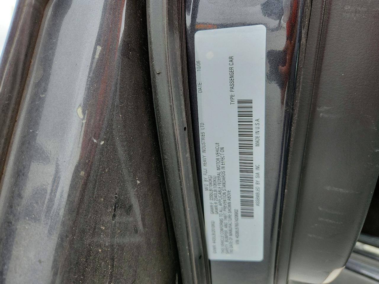 2007 Subaru Legacy Gt Limited Gray vin: 4S3BL676574206902