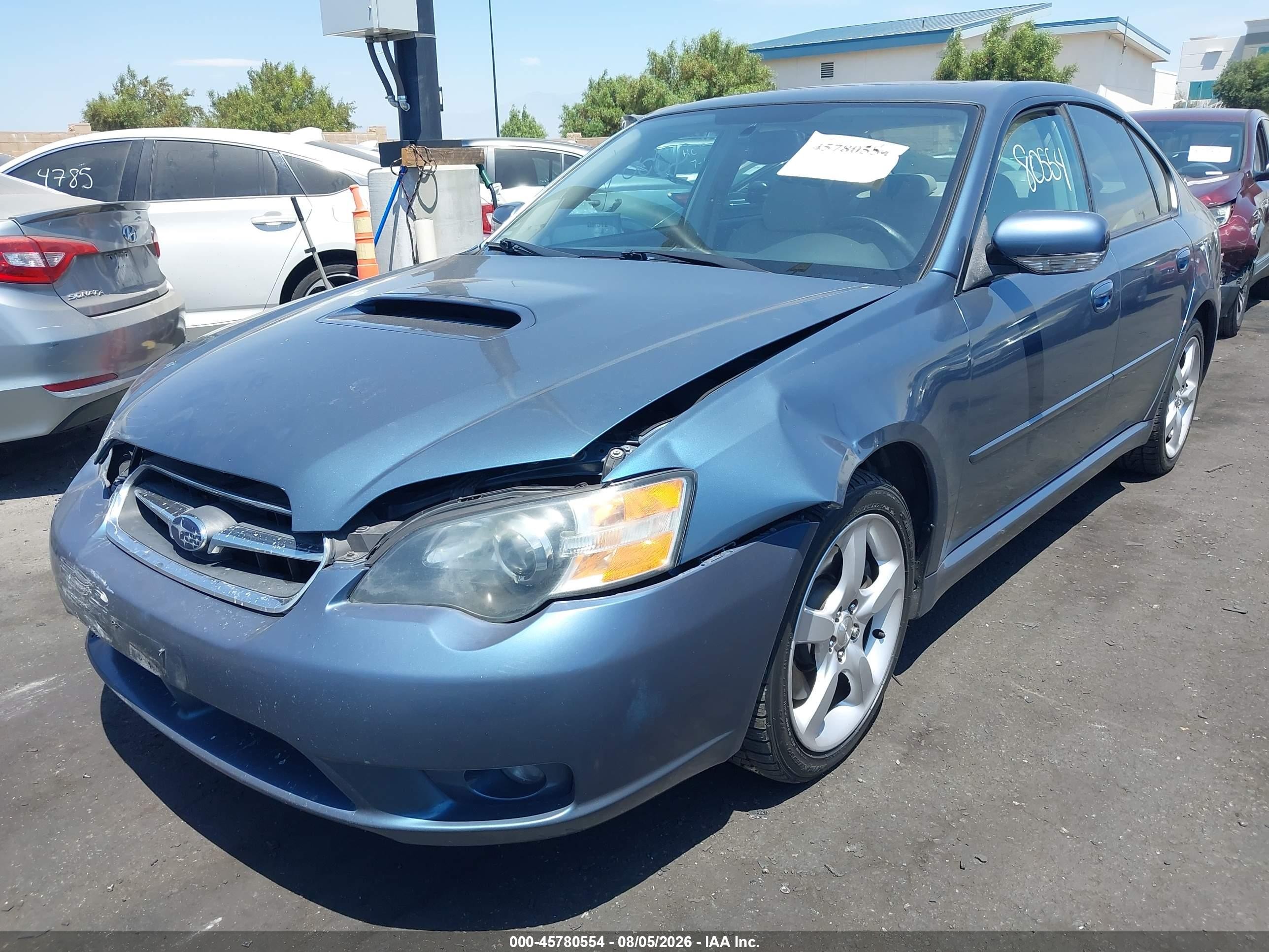 2005 Subaru Legacy 2.5gt Limited Синий vin: 4S3BL676756206210