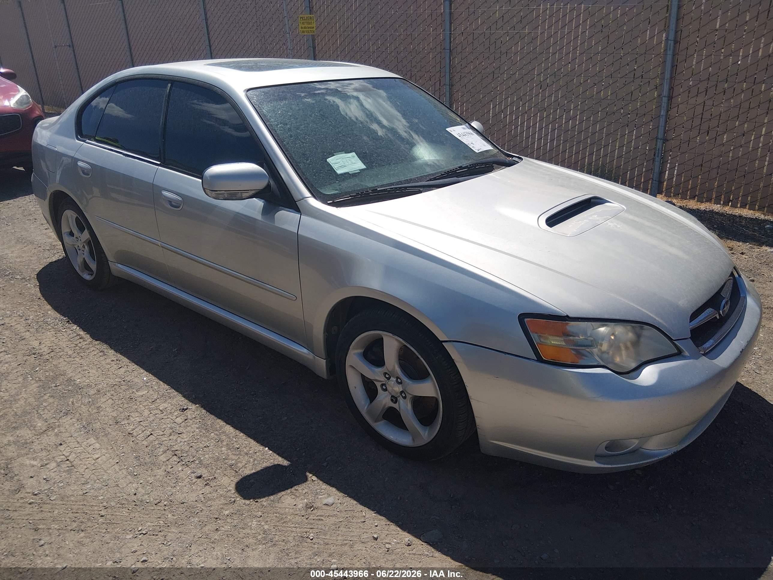 2005 Subaru Legacy 2.5gt Limited Серебряный vin: 4S3BL676X54203457