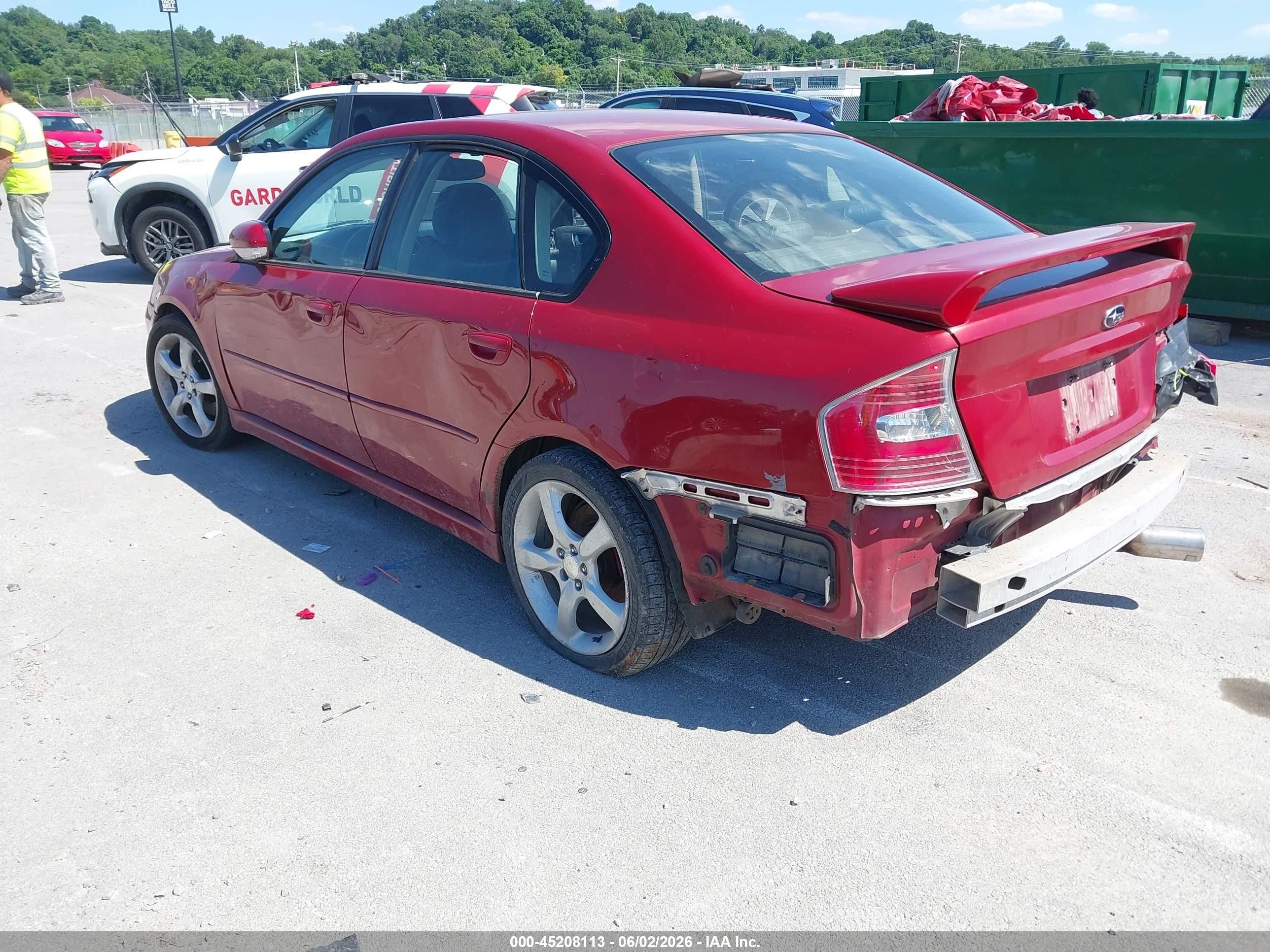 2006 Subaru Legacy 2.5gt Limited/2.5gt Spec.b Red vin: 4S3BL676X64201659
