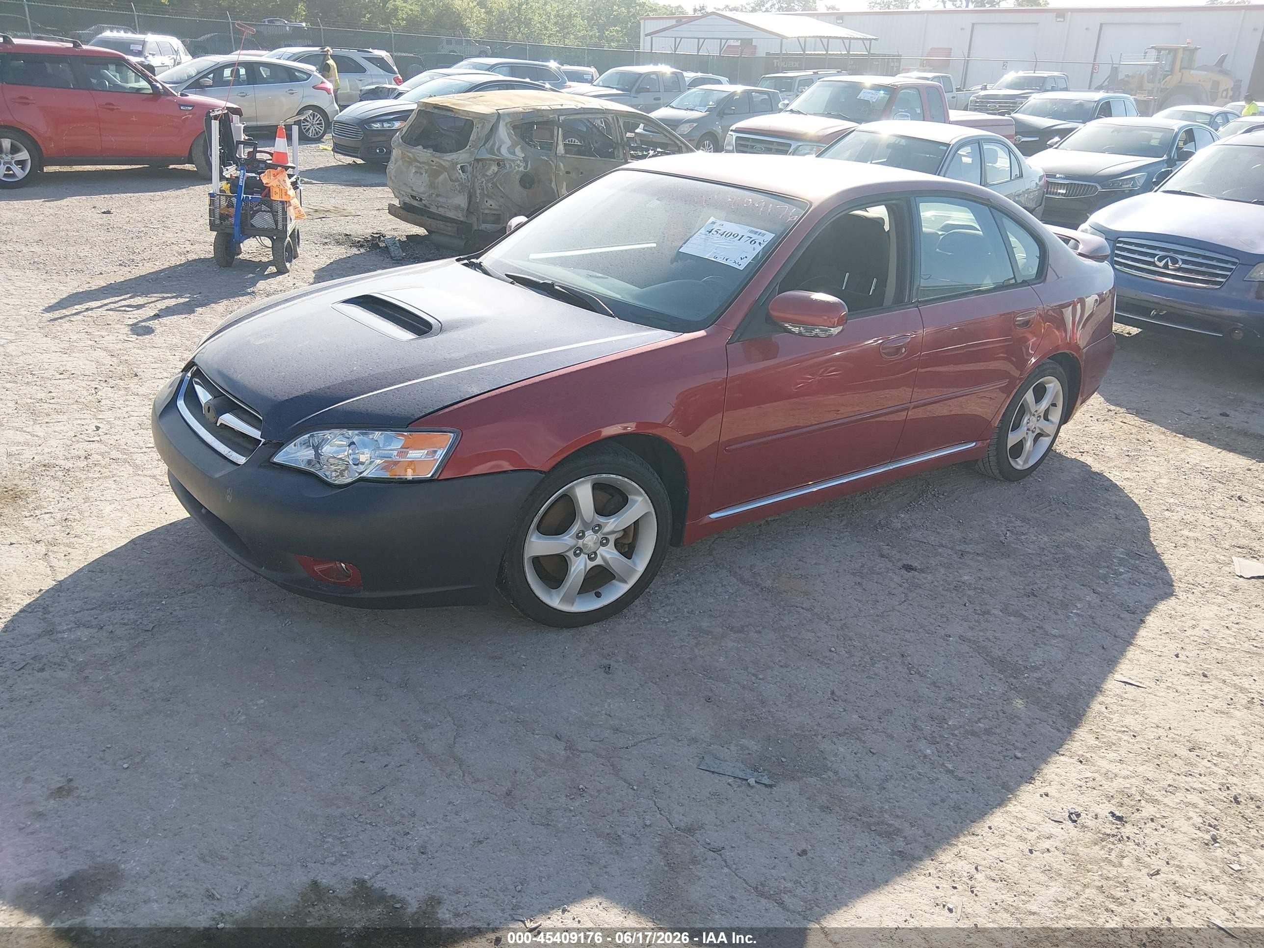 2005 Subaru Legacy 2.5gt Бордовый vin: 4S3BL686254221210