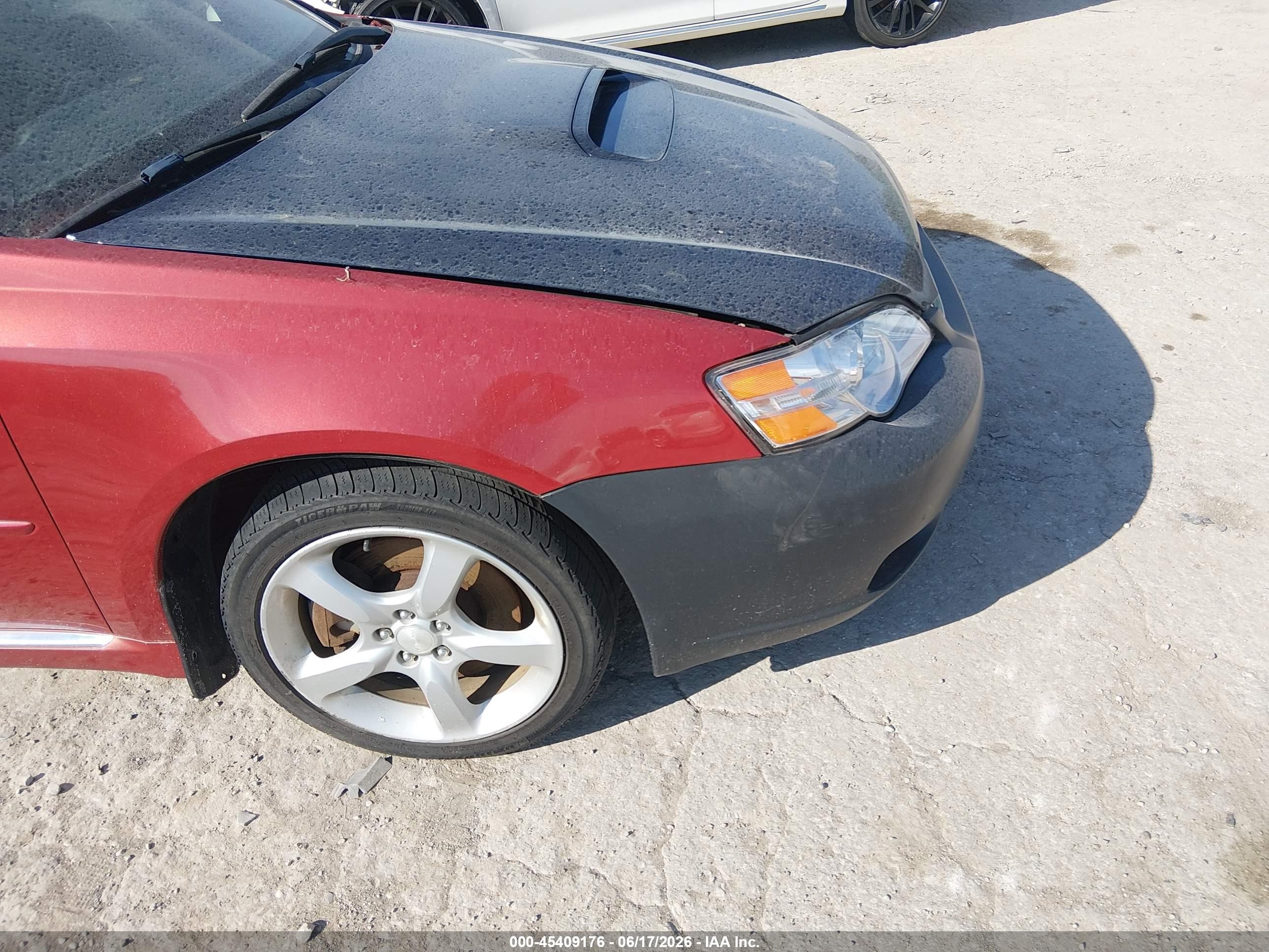 2005 Subaru Legacy 2.5gt Бордовый vin: 4S3BL686254221210