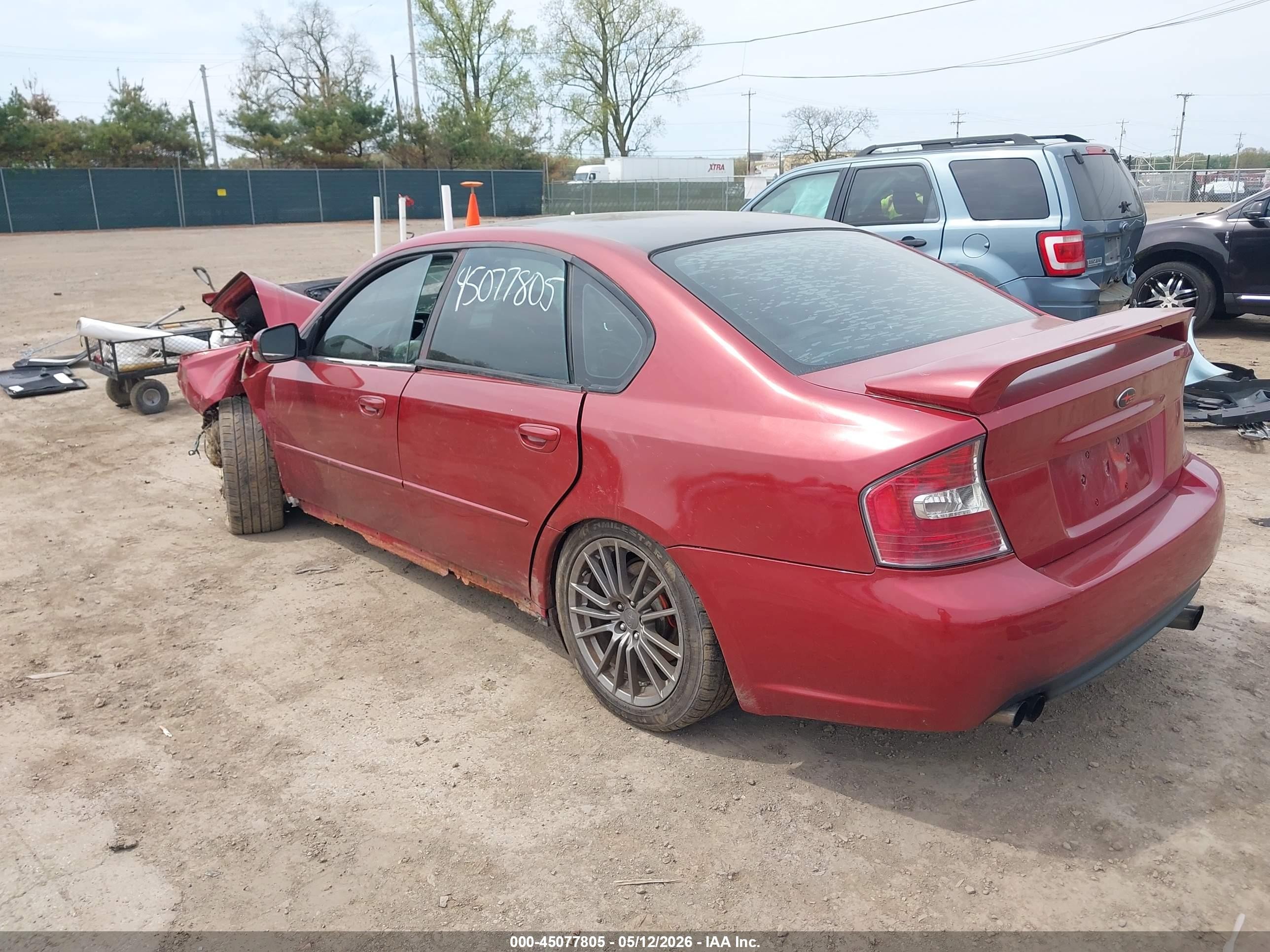 2005 Subaru Legacy 2.5gt Red vin: 4S3BL686454203792