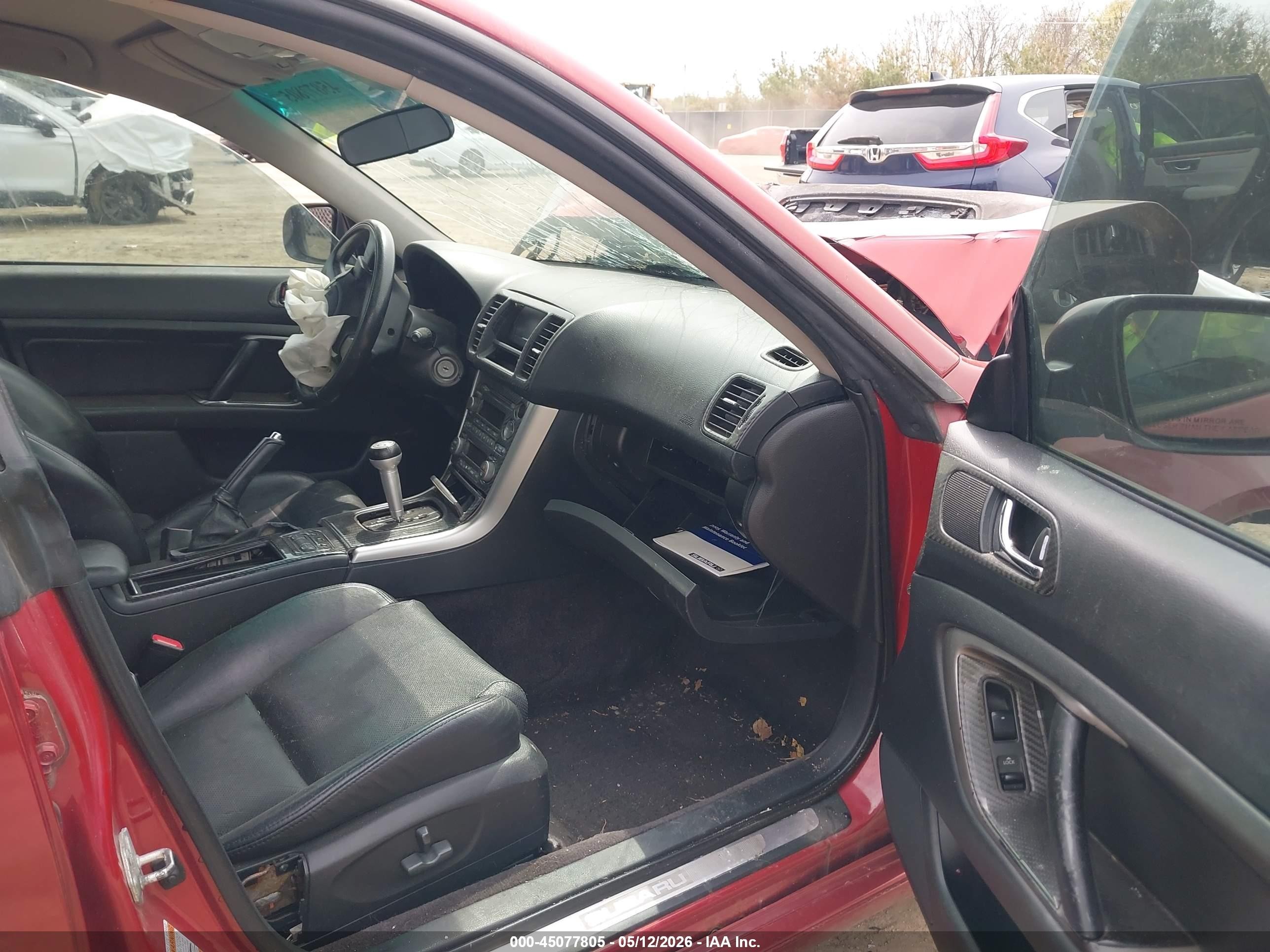 2005 Subaru Legacy 2.5gt Red vin: 4S3BL686454203792