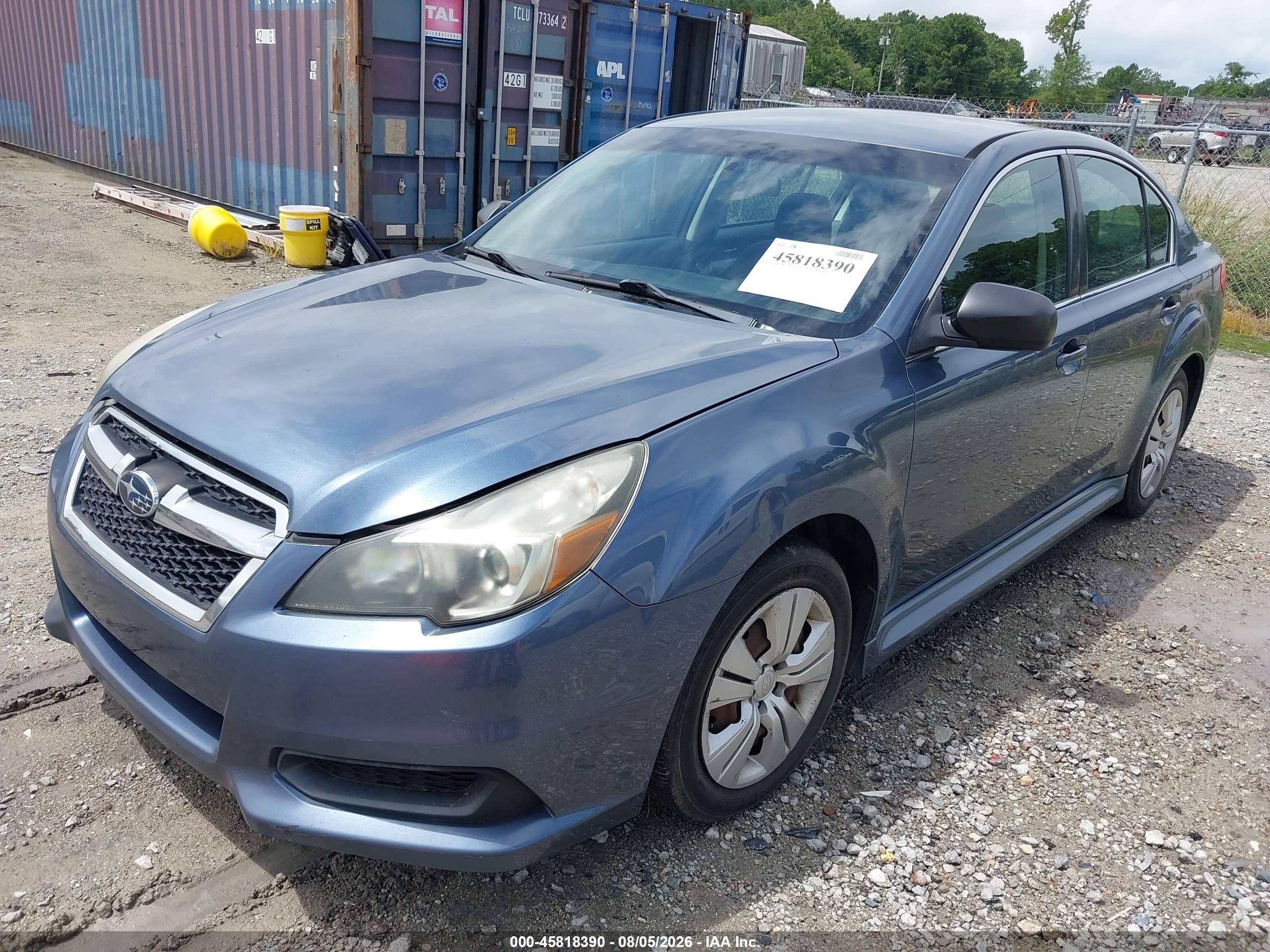 2013 Subaru Legacy 2.5i Blue vin: 4S3BMAA60D1012994
