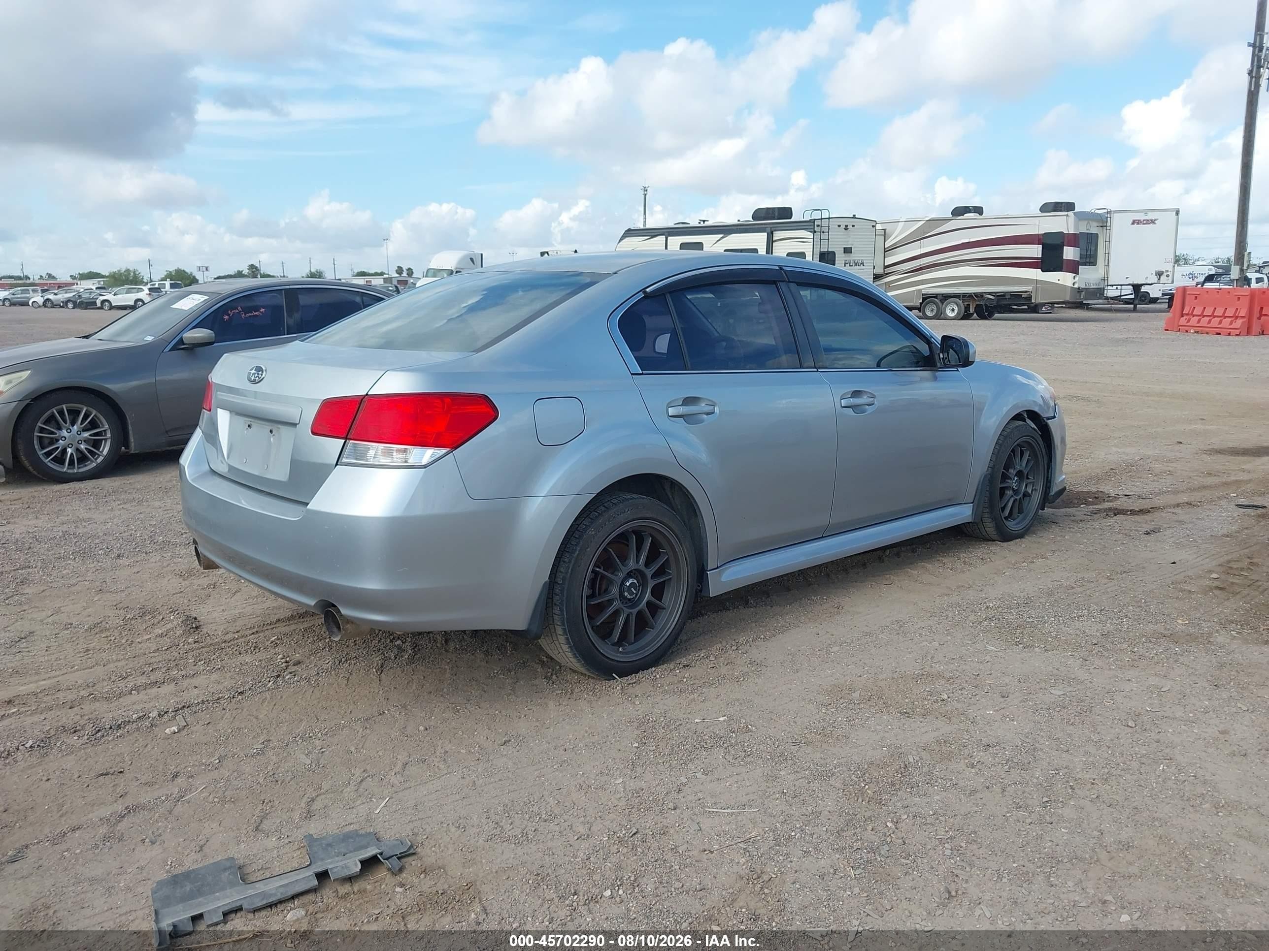 2012 Subaru Legacy 2.5i Silver vin: 4S3BMAA61C1034694