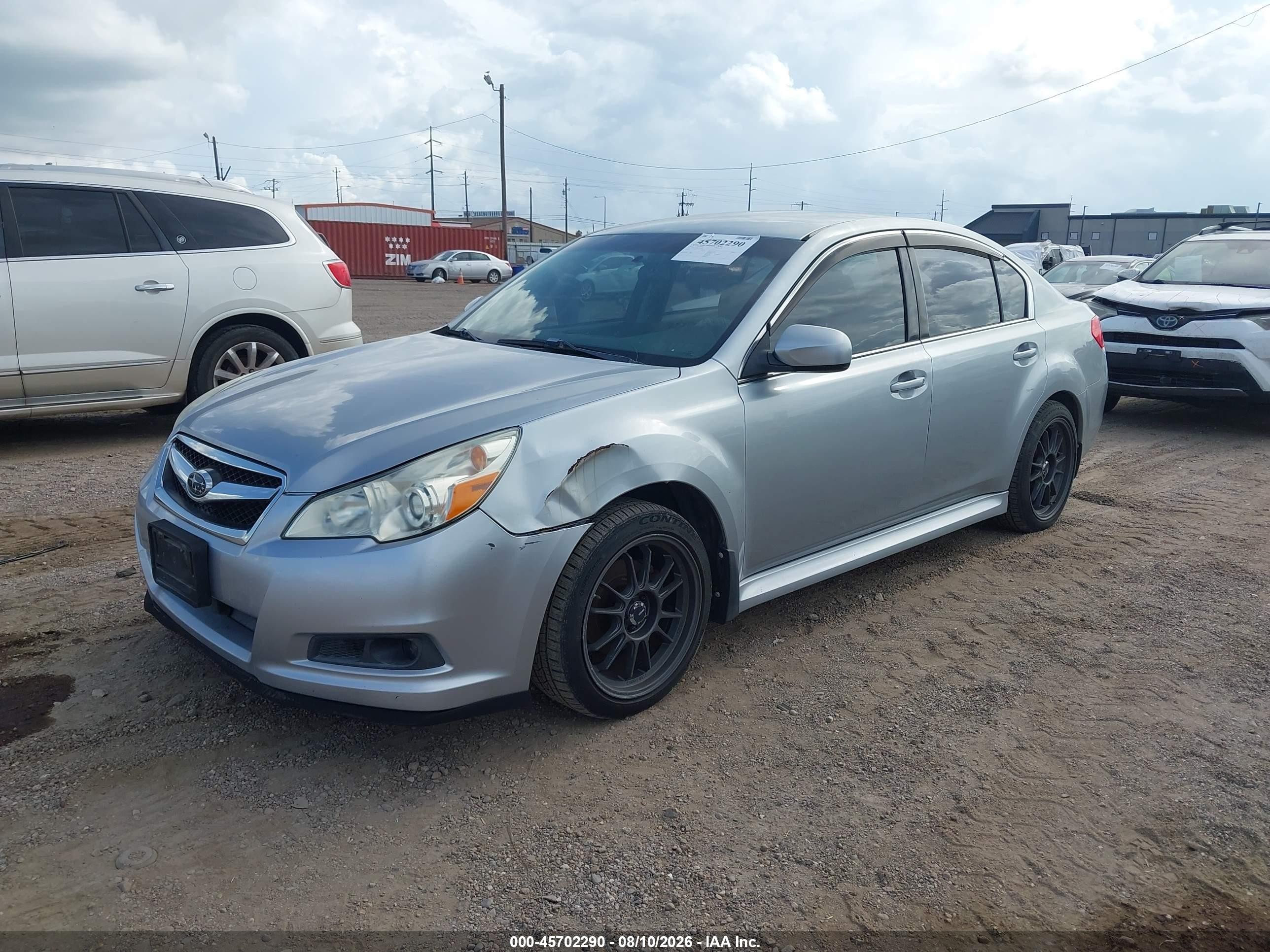 2012 Subaru Legacy 2.5i Silver vin: 4S3BMAA61C1034694