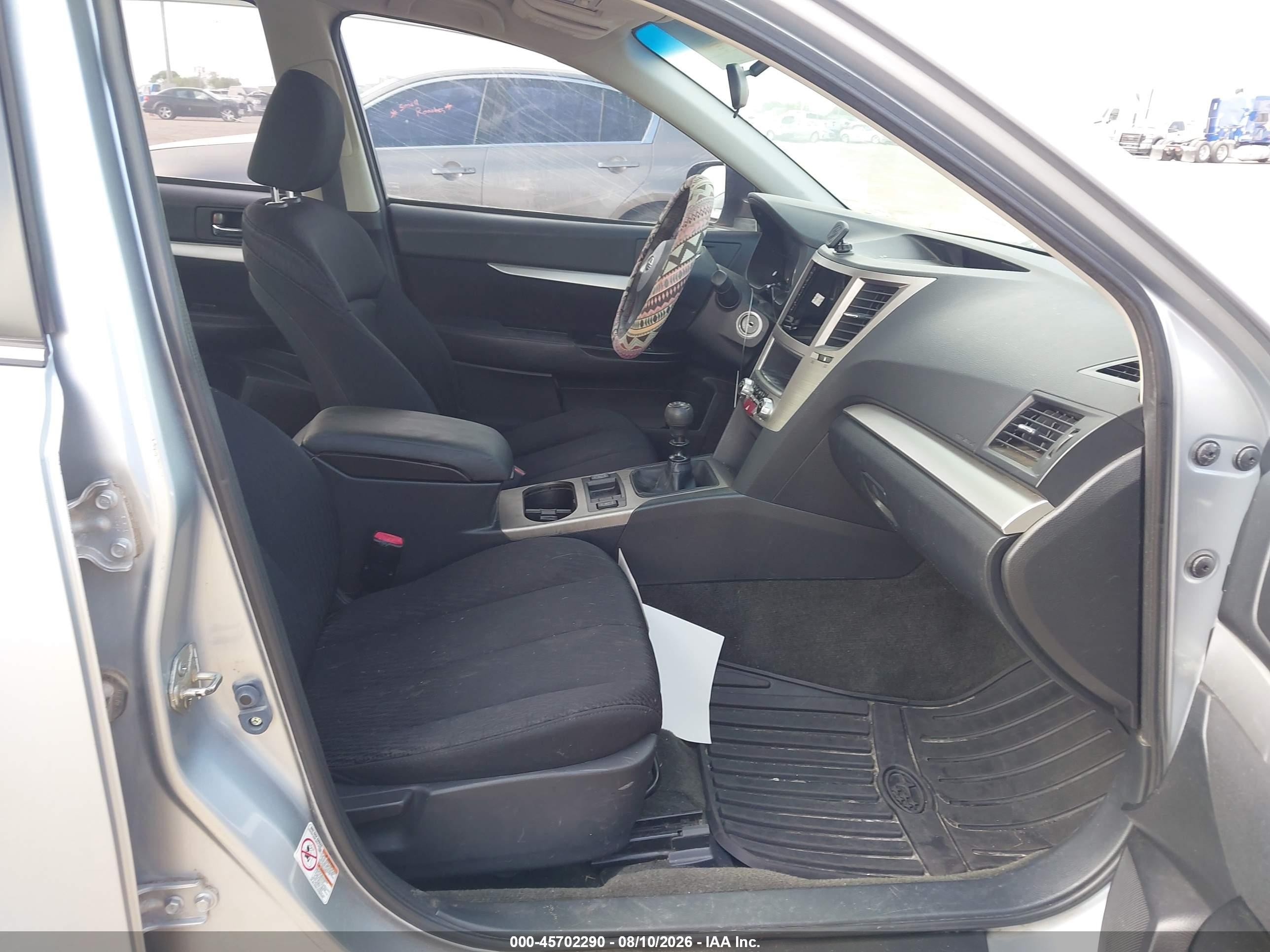 2012 Subaru Legacy 2.5i Silver vin: 4S3BMAA61C1034694
