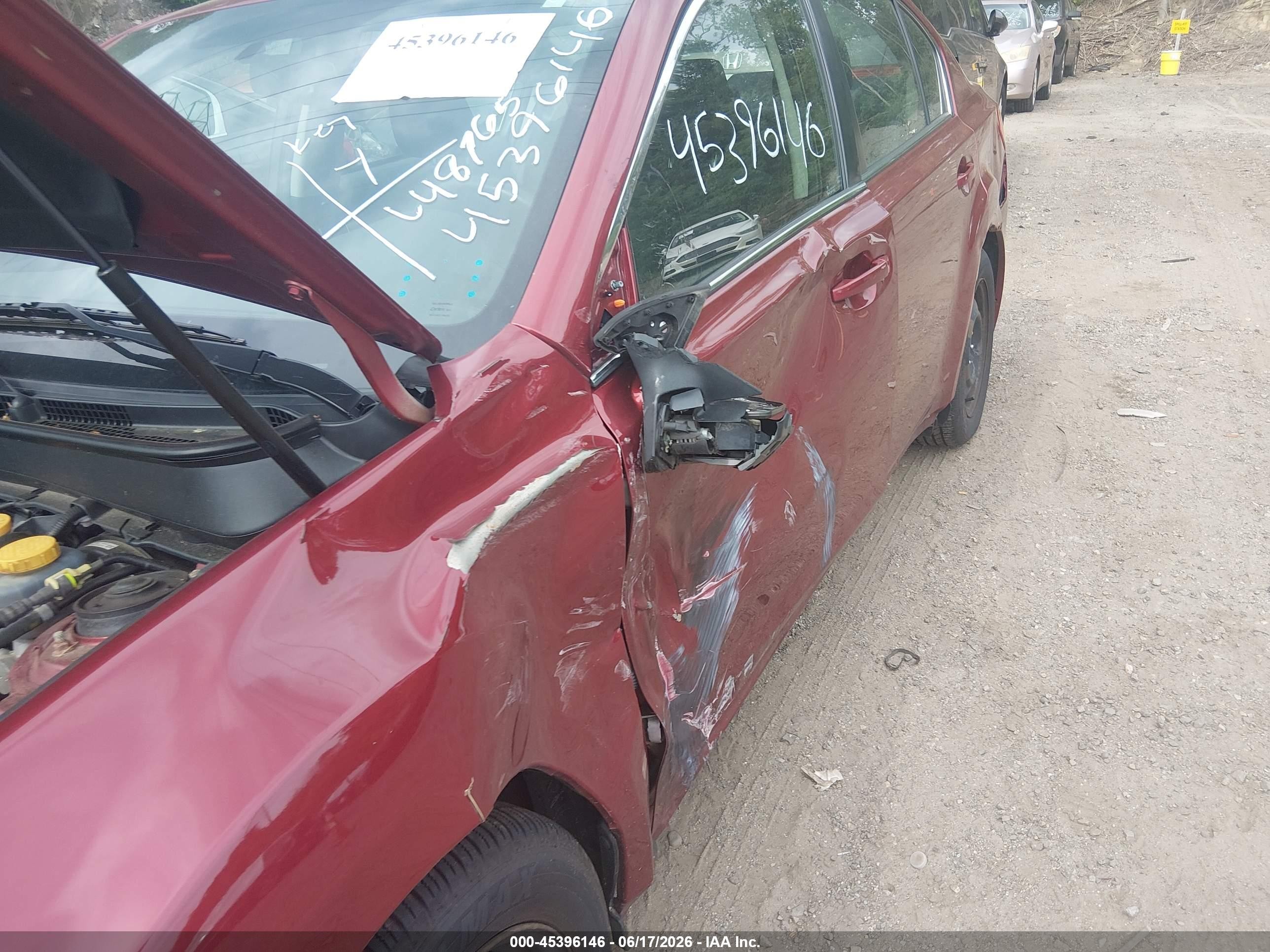 2014 Subaru Legacy 2.5i Красный vin: 4S3BMAA62E1016563