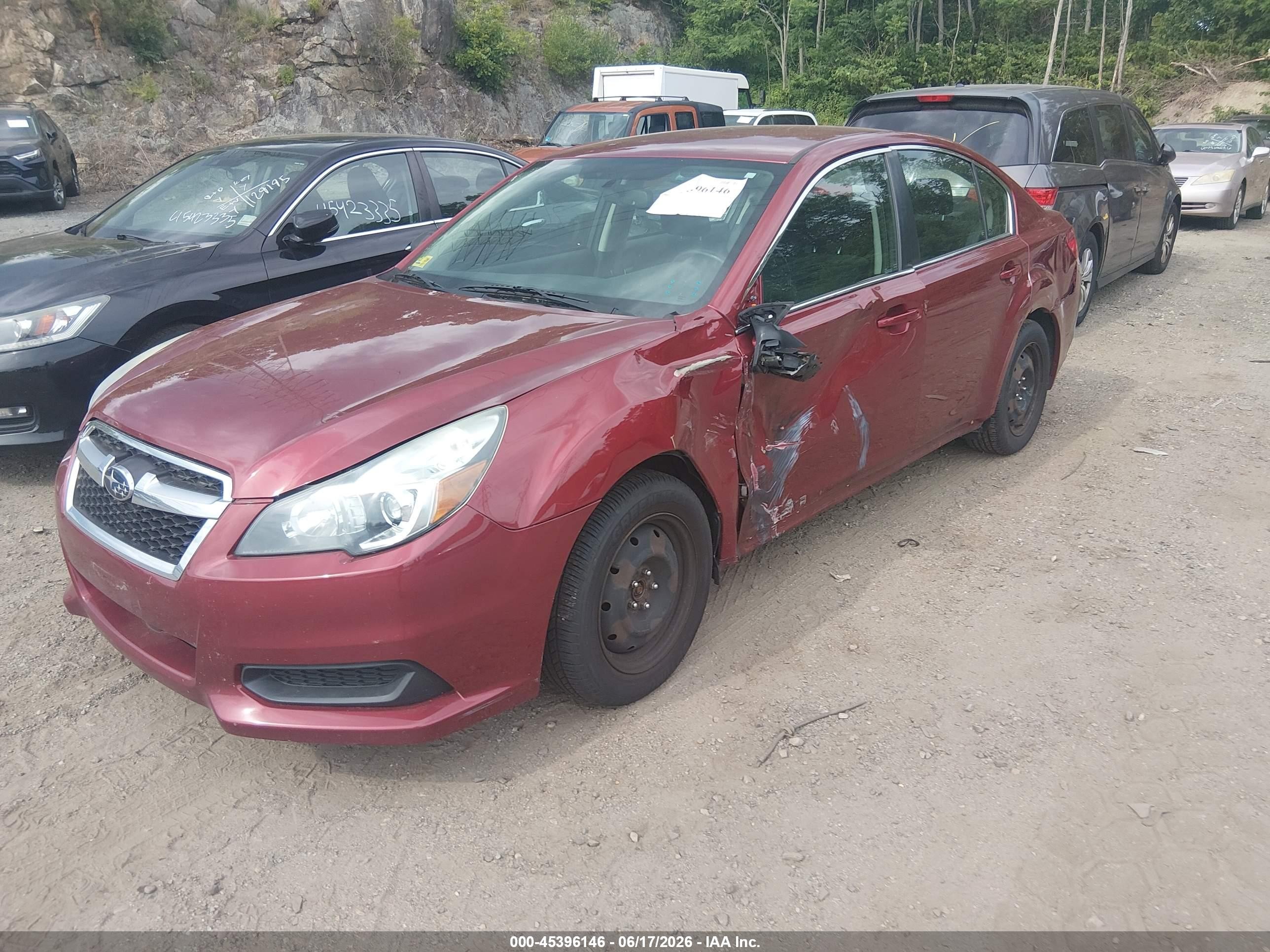 2014 Subaru Legacy 2.5i Красный vin: 4S3BMAA62E1016563