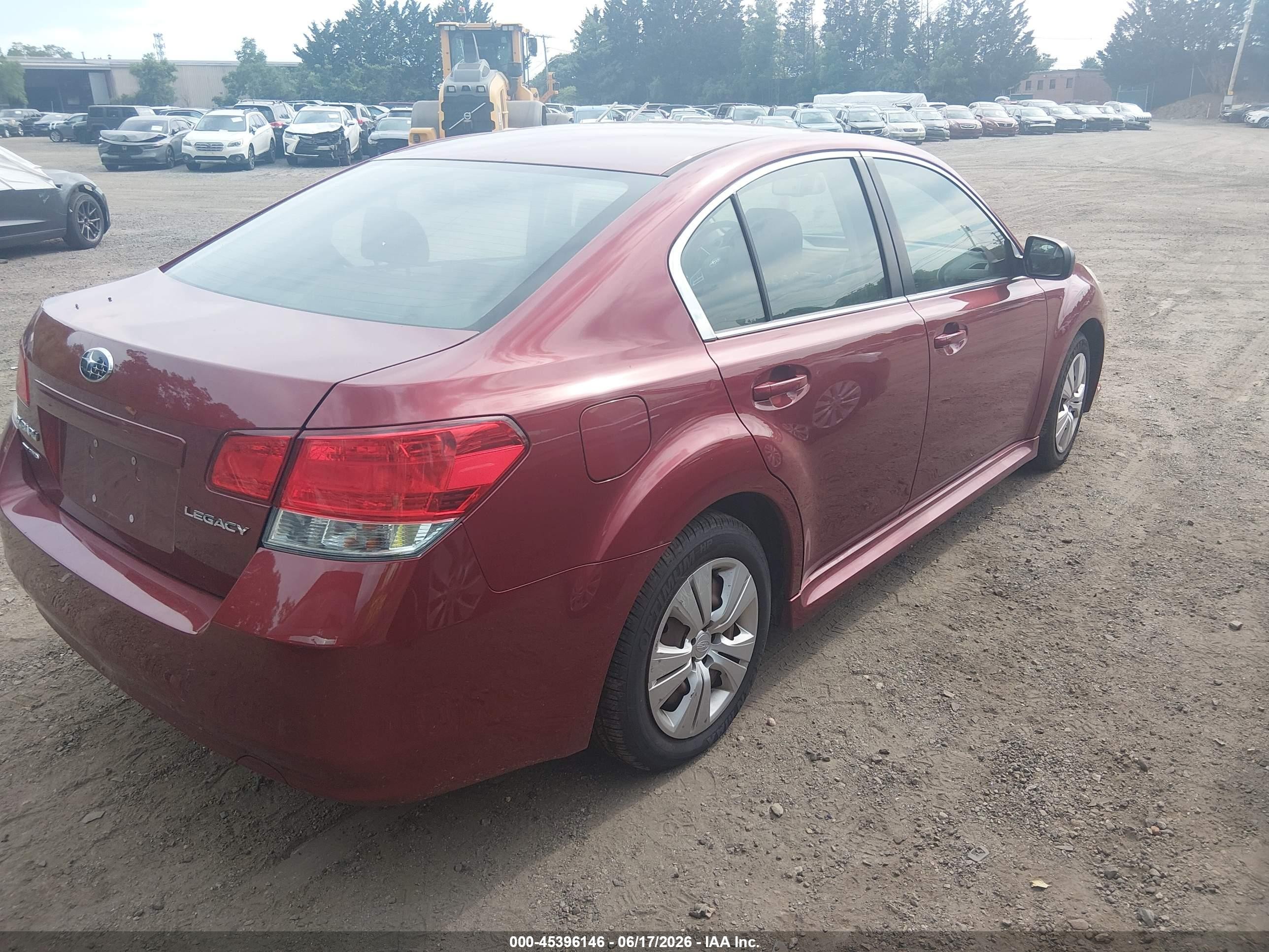2014 Subaru Legacy 2.5i Красный vin: 4S3BMAA62E1016563