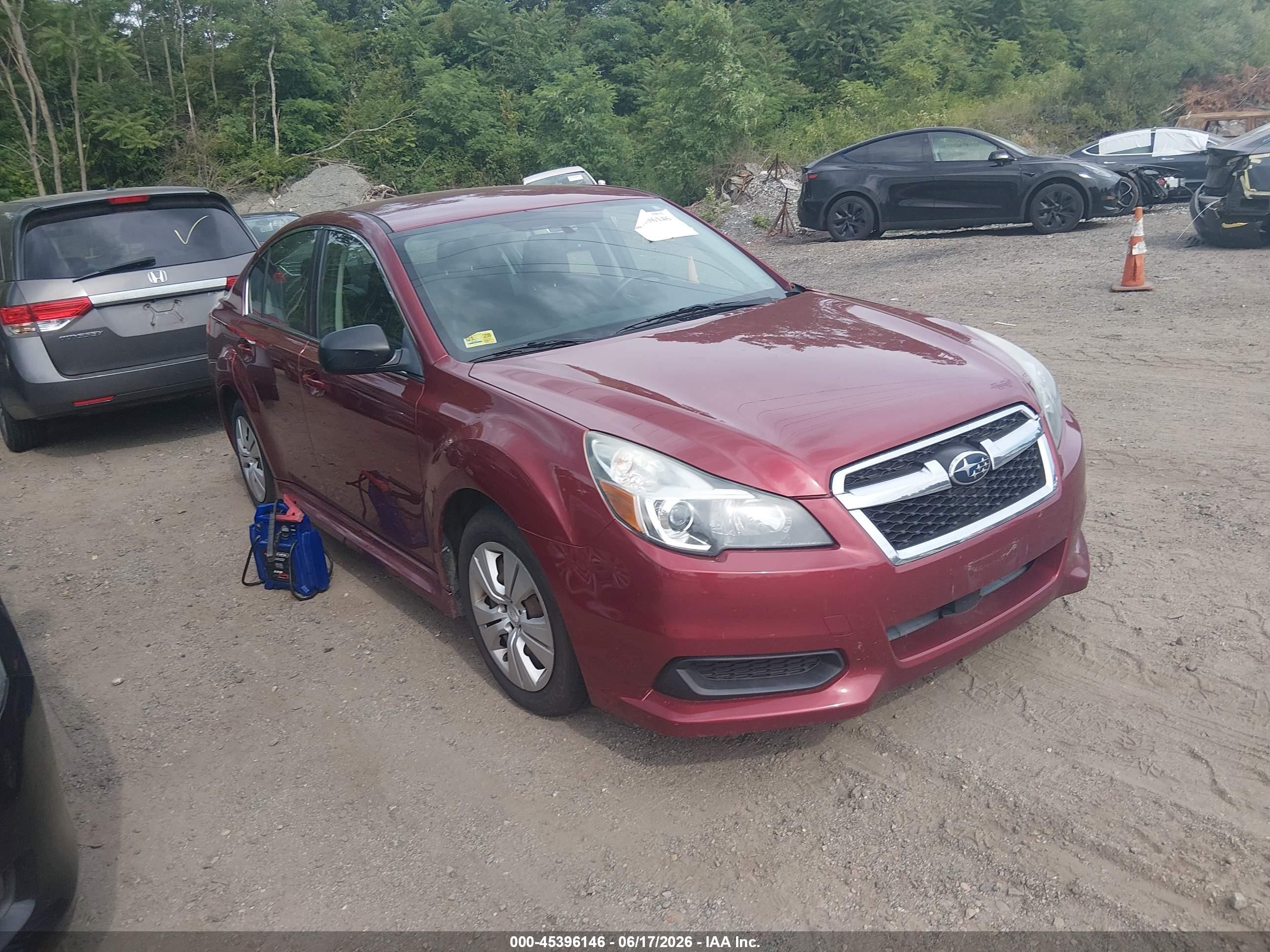 2014 Subaru Legacy 2.5i Красный vin: 4S3BMAA62E1016563