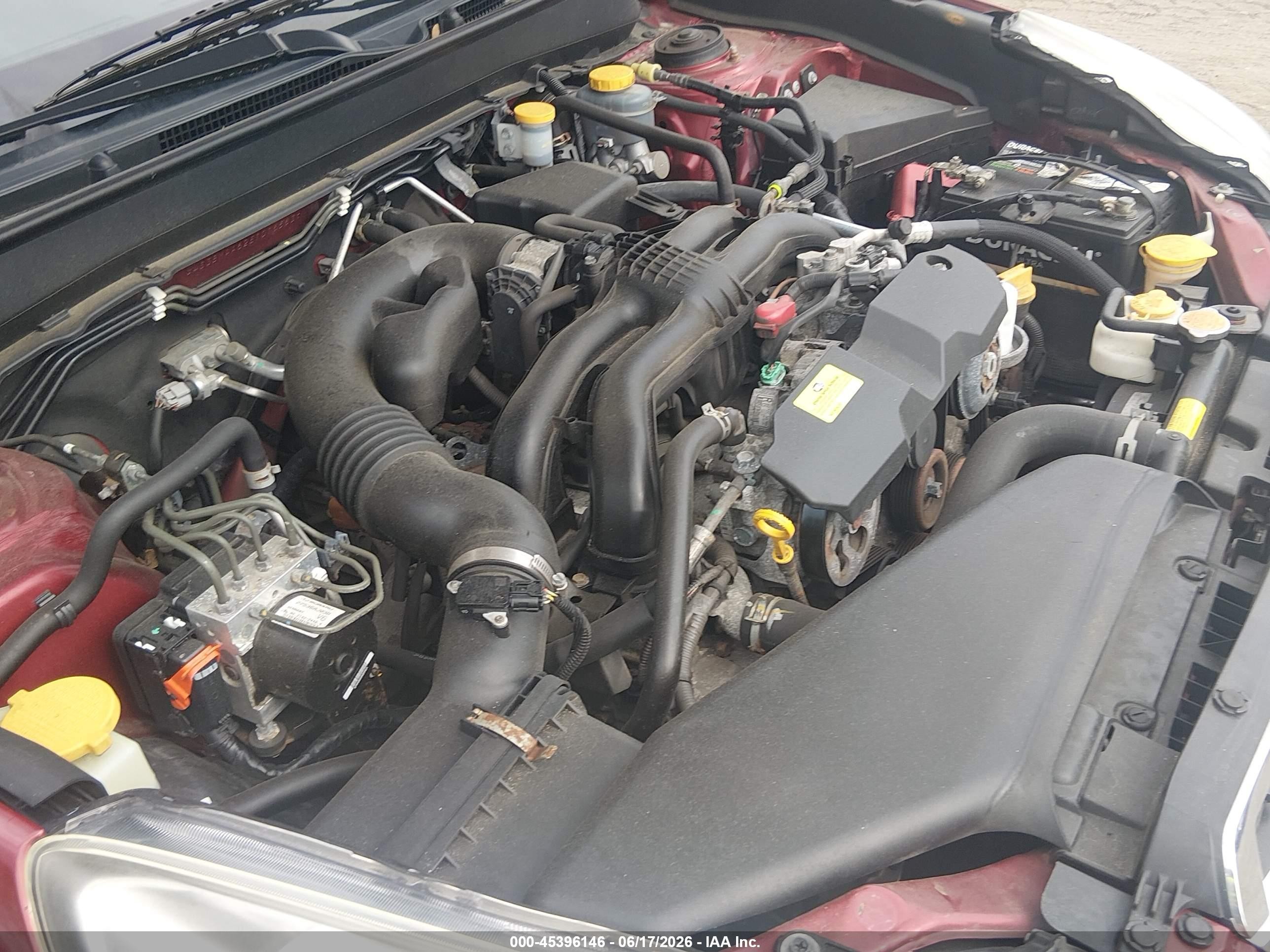 2014 Subaru Legacy 2.5i Красный vin: 4S3BMAA62E1016563