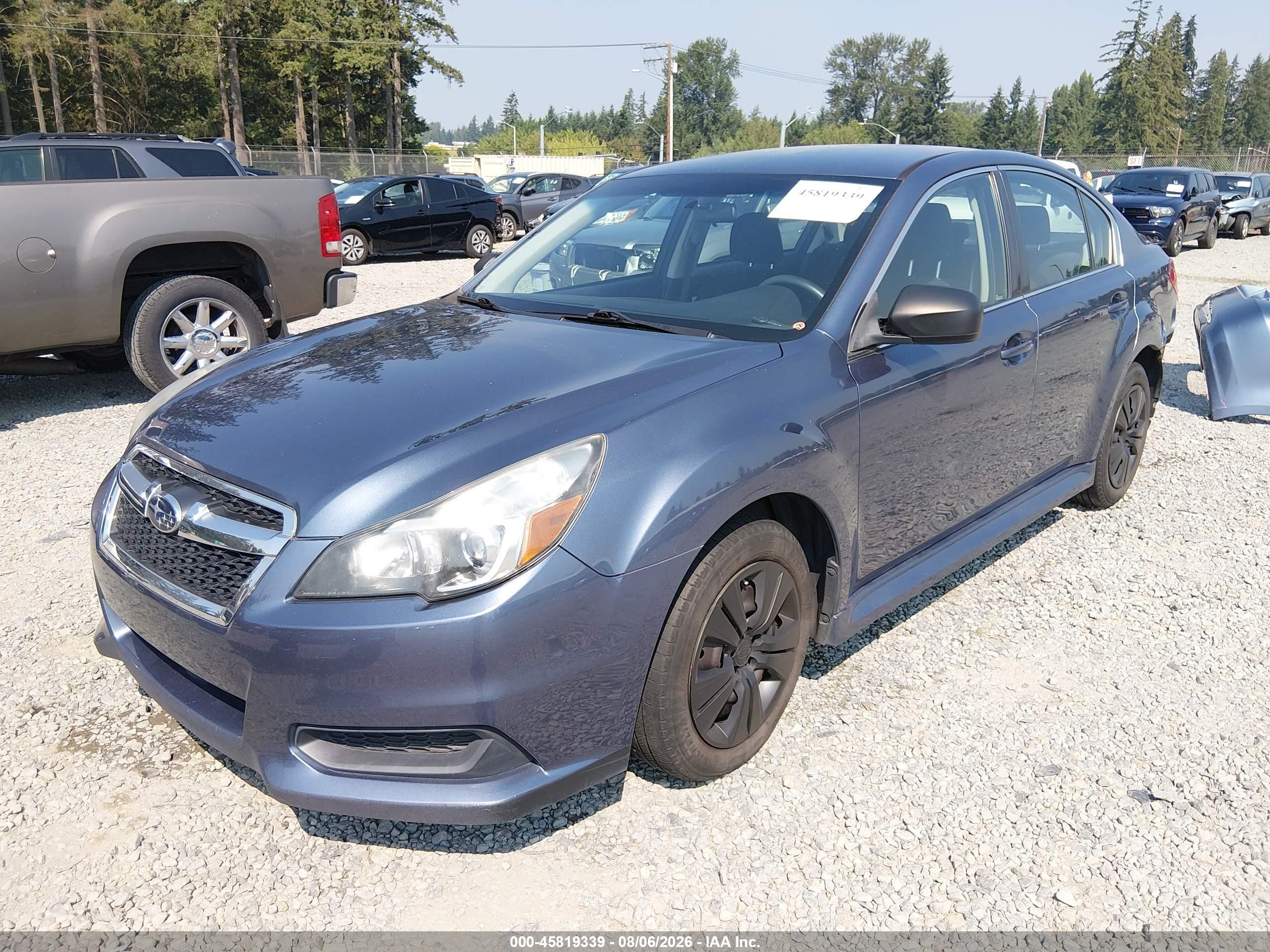 2013 Subaru Legacy 2.5i Синий vin: 4S3BMAA64D1011766