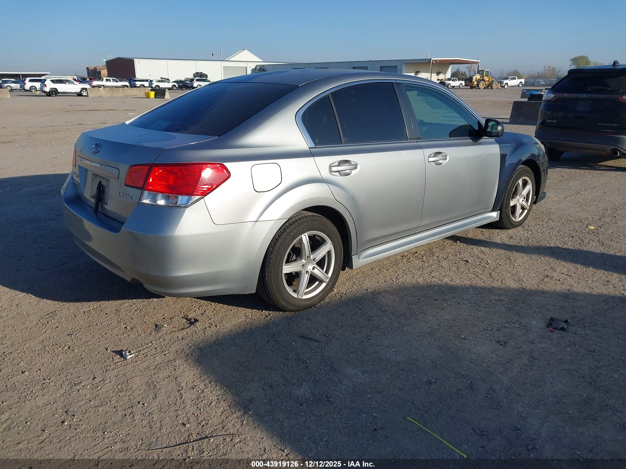 2011 Subaru Legacy 2.5i Gray vin: 4S3BMAA67B1229262