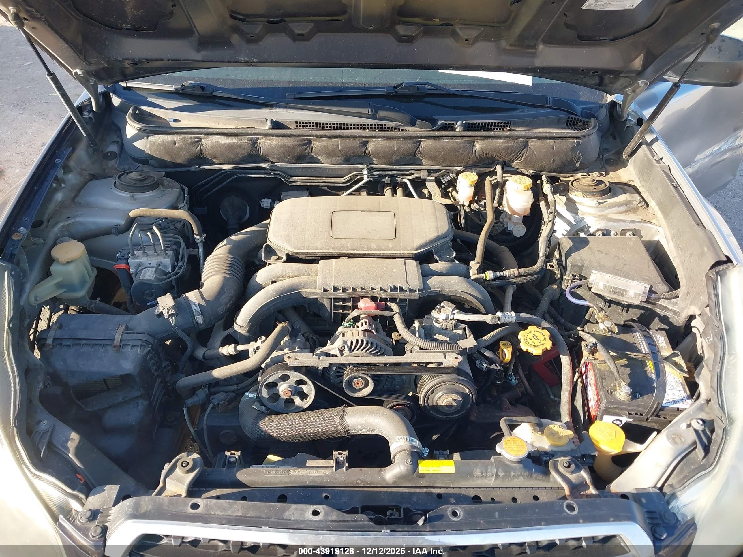 2011 Subaru Legacy 2.5i Gray vin: 4S3BMAA67B1229262