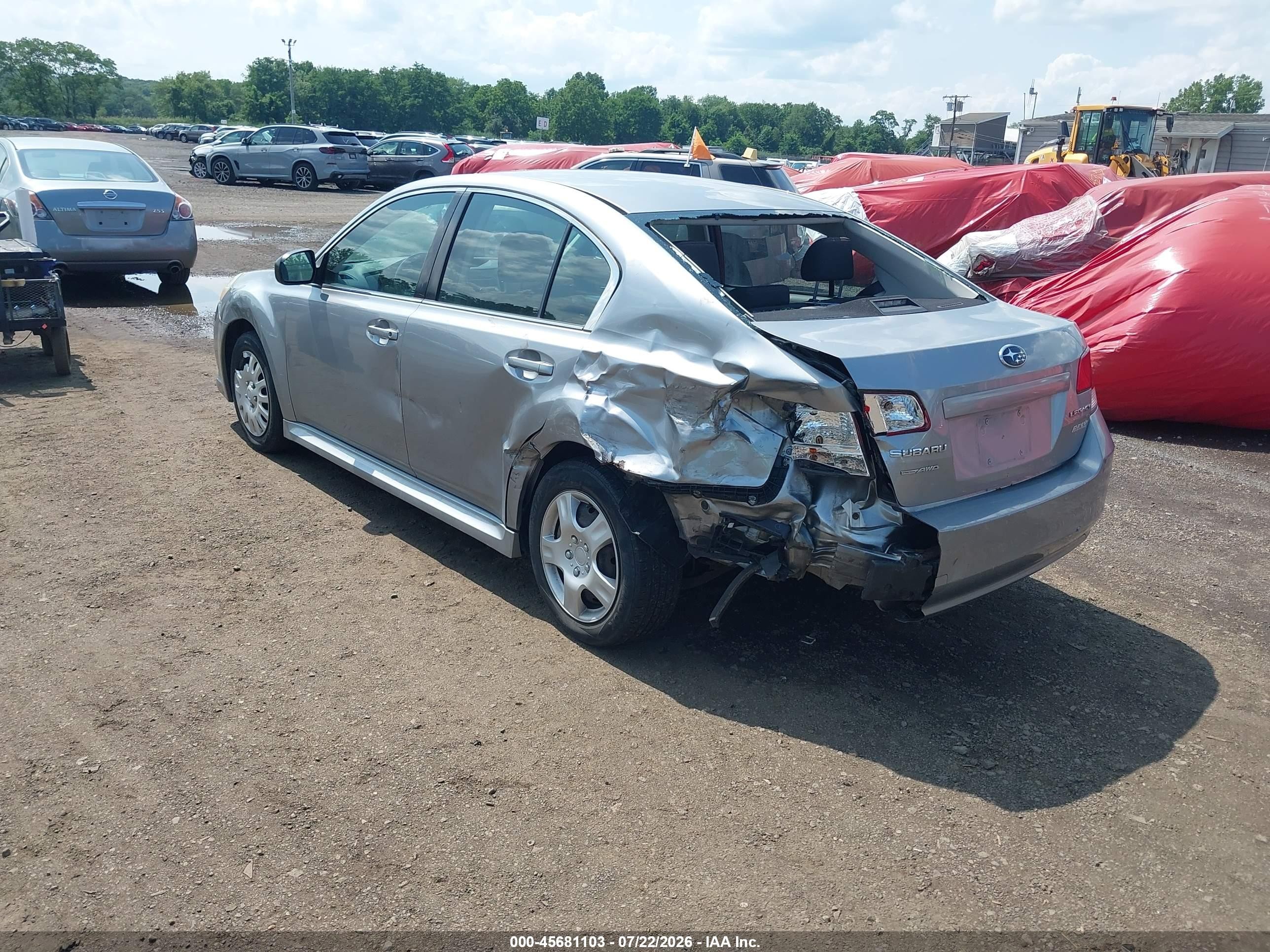 2011 Subaru Legacy 2.5i Silver vin: 4S3BMBA60B3264185