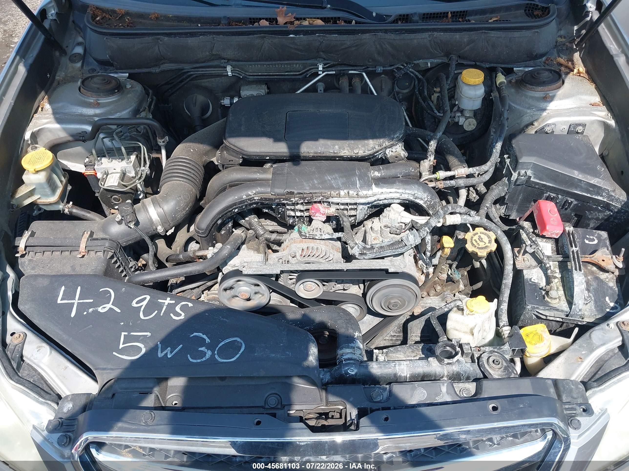 2011 Subaru Legacy 2.5i Silver vin: 4S3BMBA60B3264185