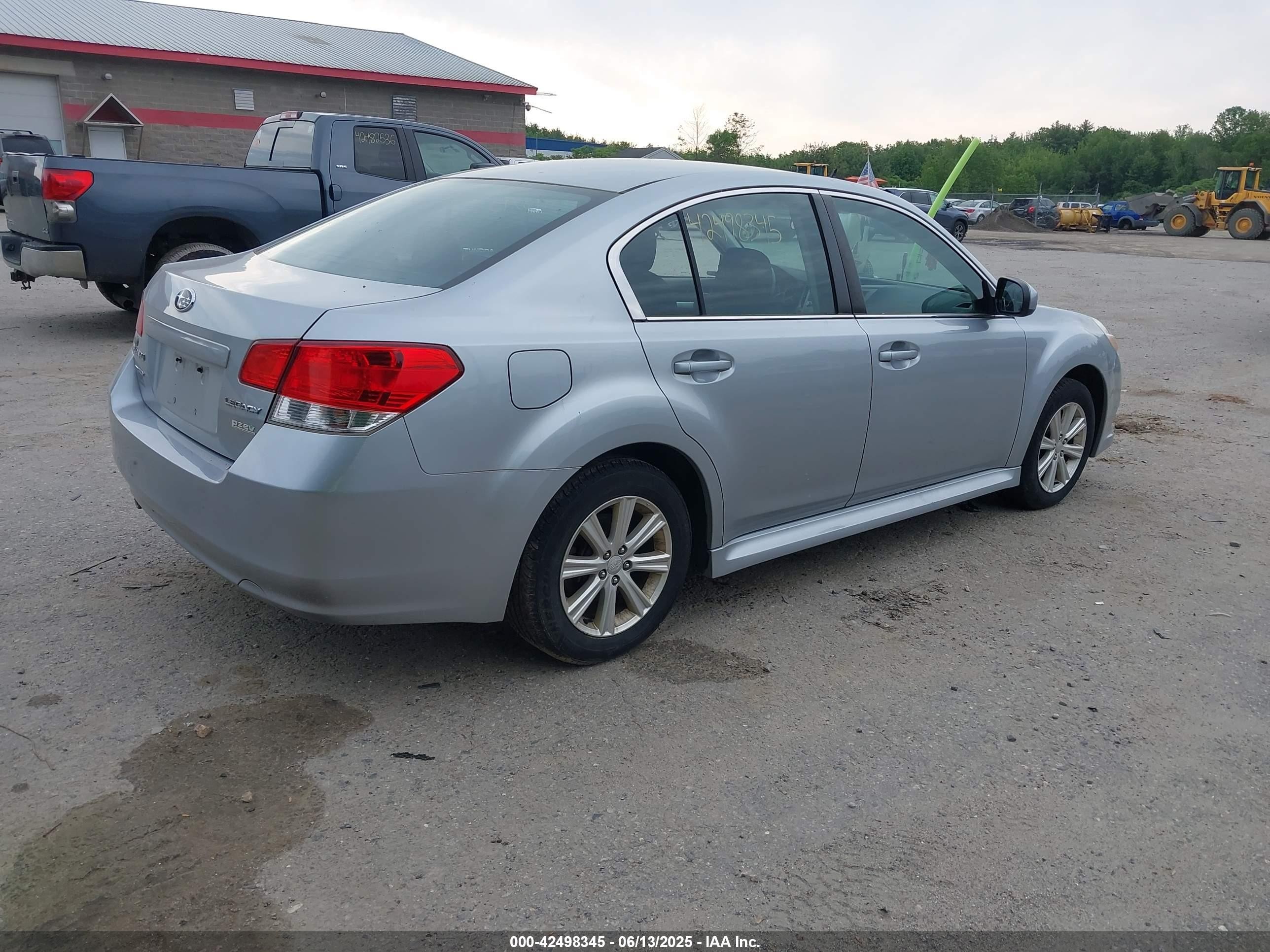 2012 Subaru Legacy 2.5i Silver vin: 4S3BMBA61C3037234