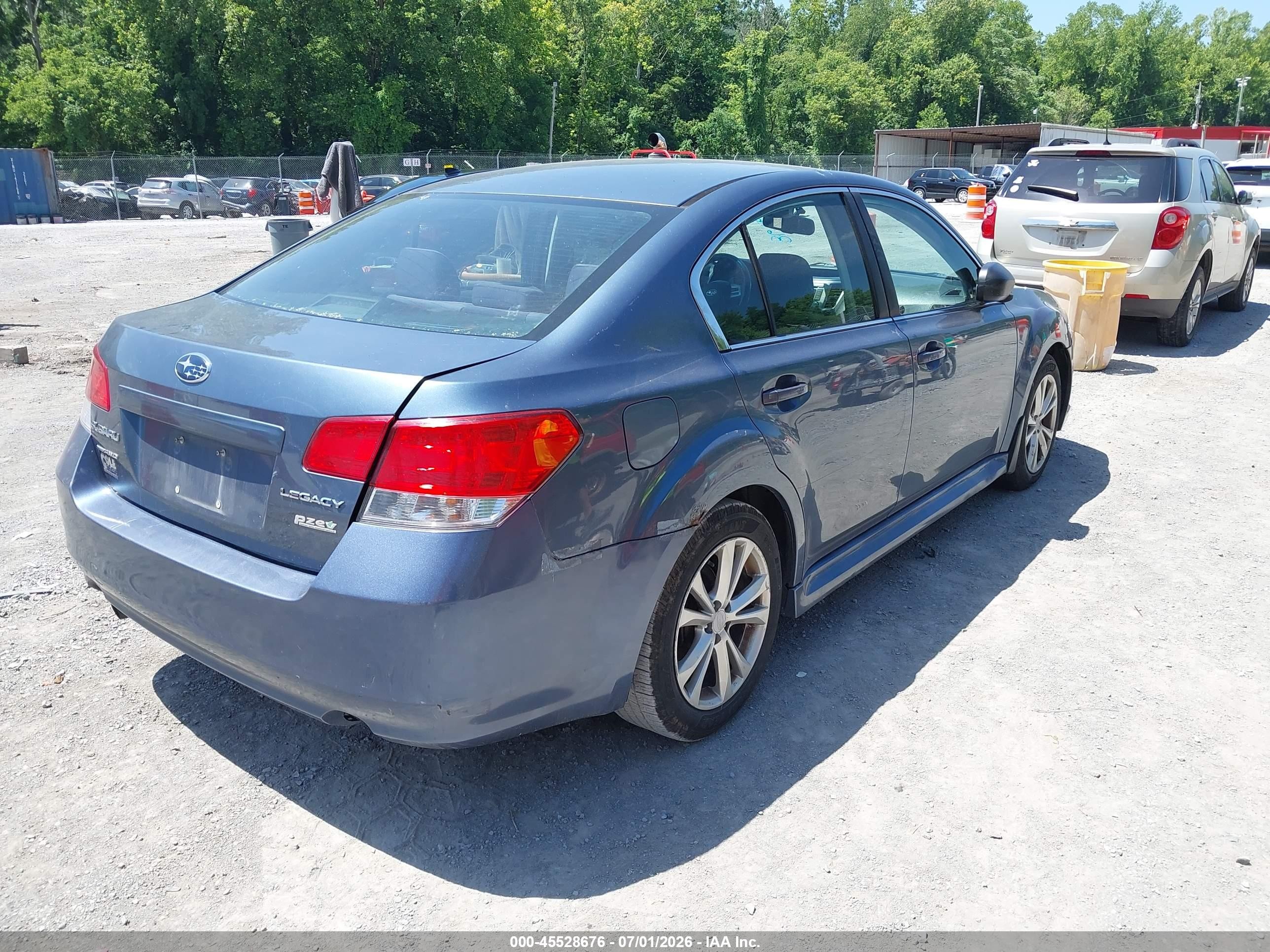 2014 Subaru Legacy 2.5i Blue vin: 4S3BMBA62E3004584