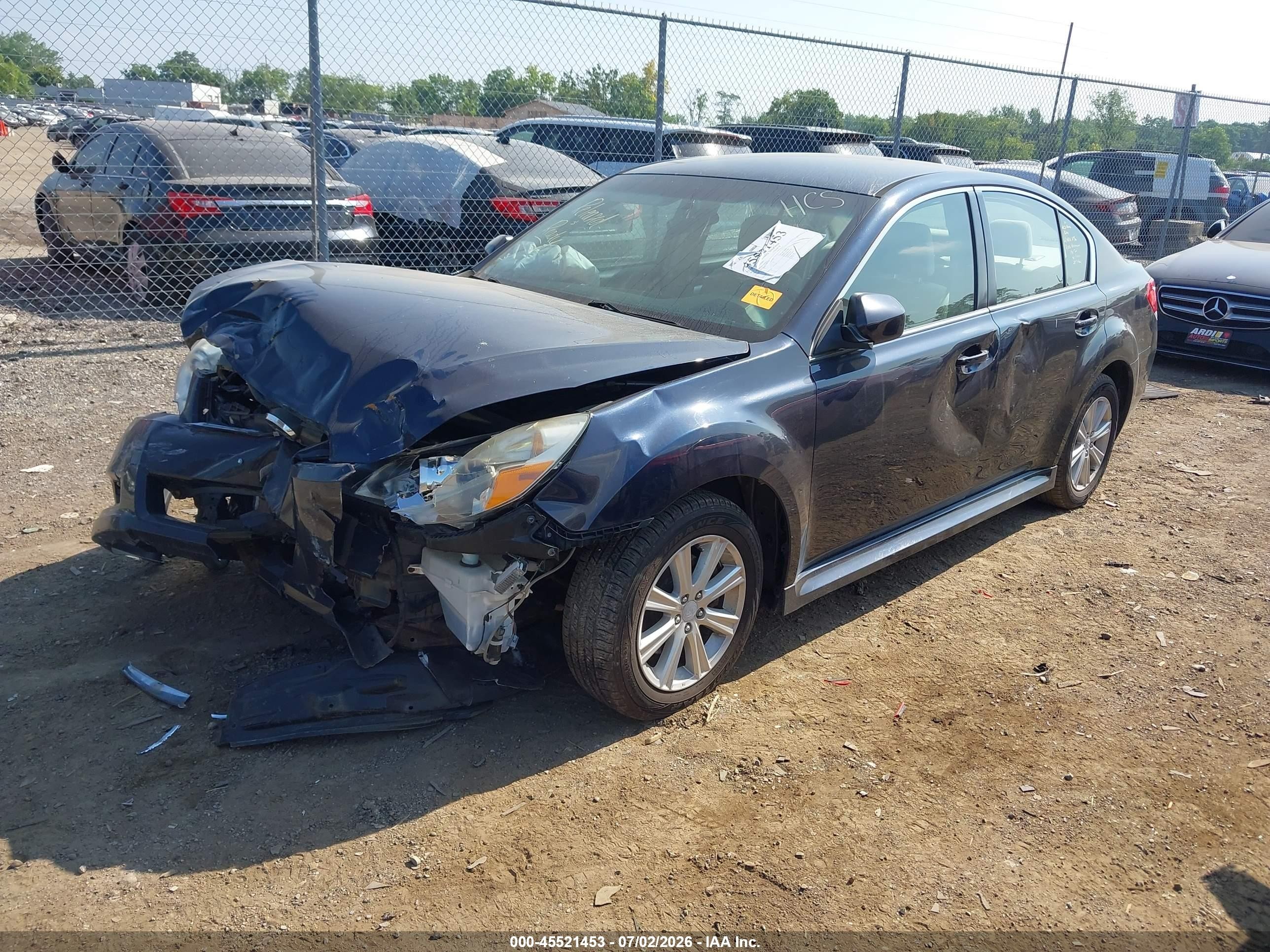 2012 Subaru Legacy 2.5i Blue vin: 4S3BMBA63C3007653