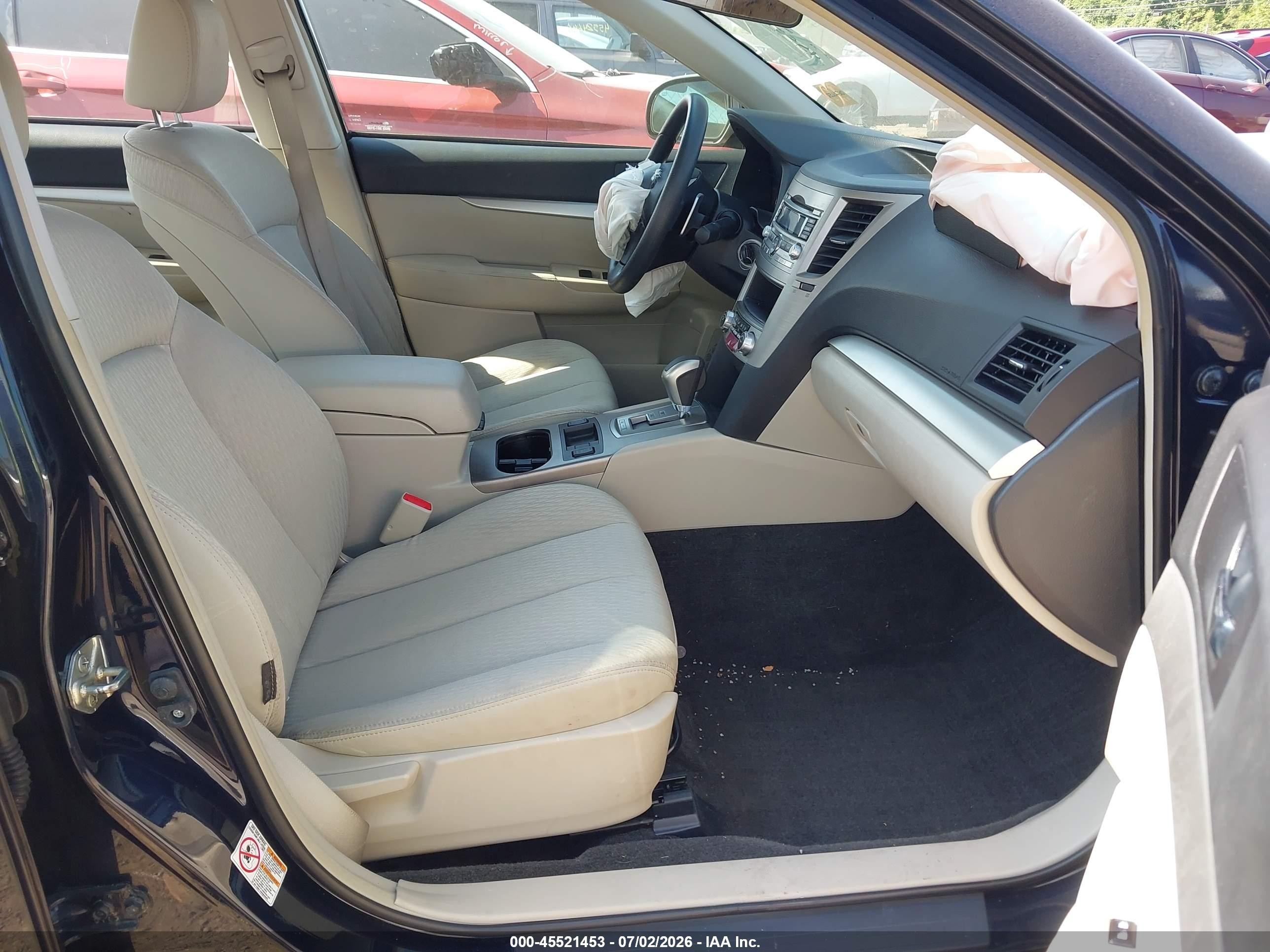 2012 Subaru Legacy 2.5i Blue vin: 4S3BMBA63C3007653
