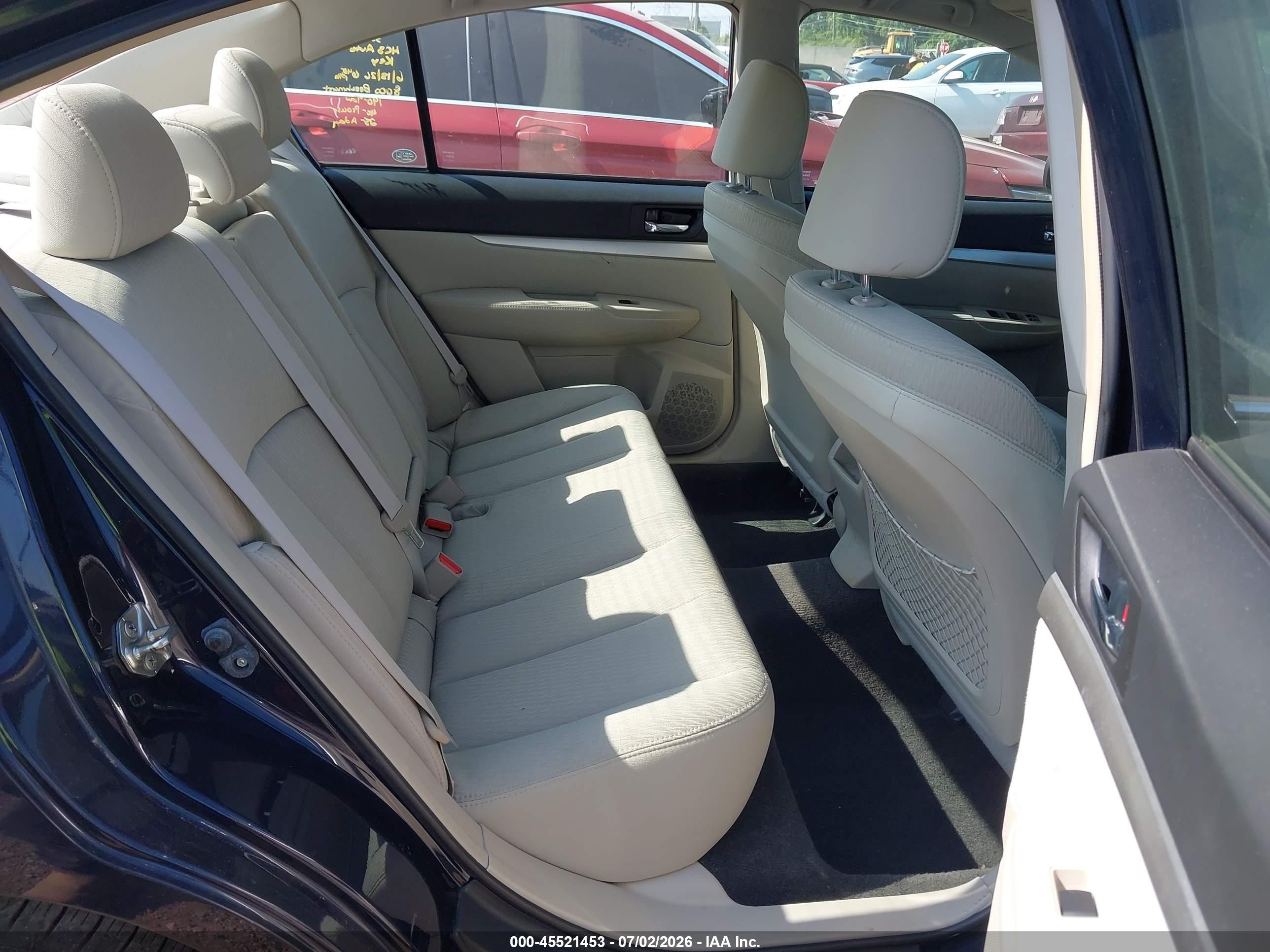 2012 Subaru Legacy 2.5i Blue vin: 4S3BMBA63C3007653