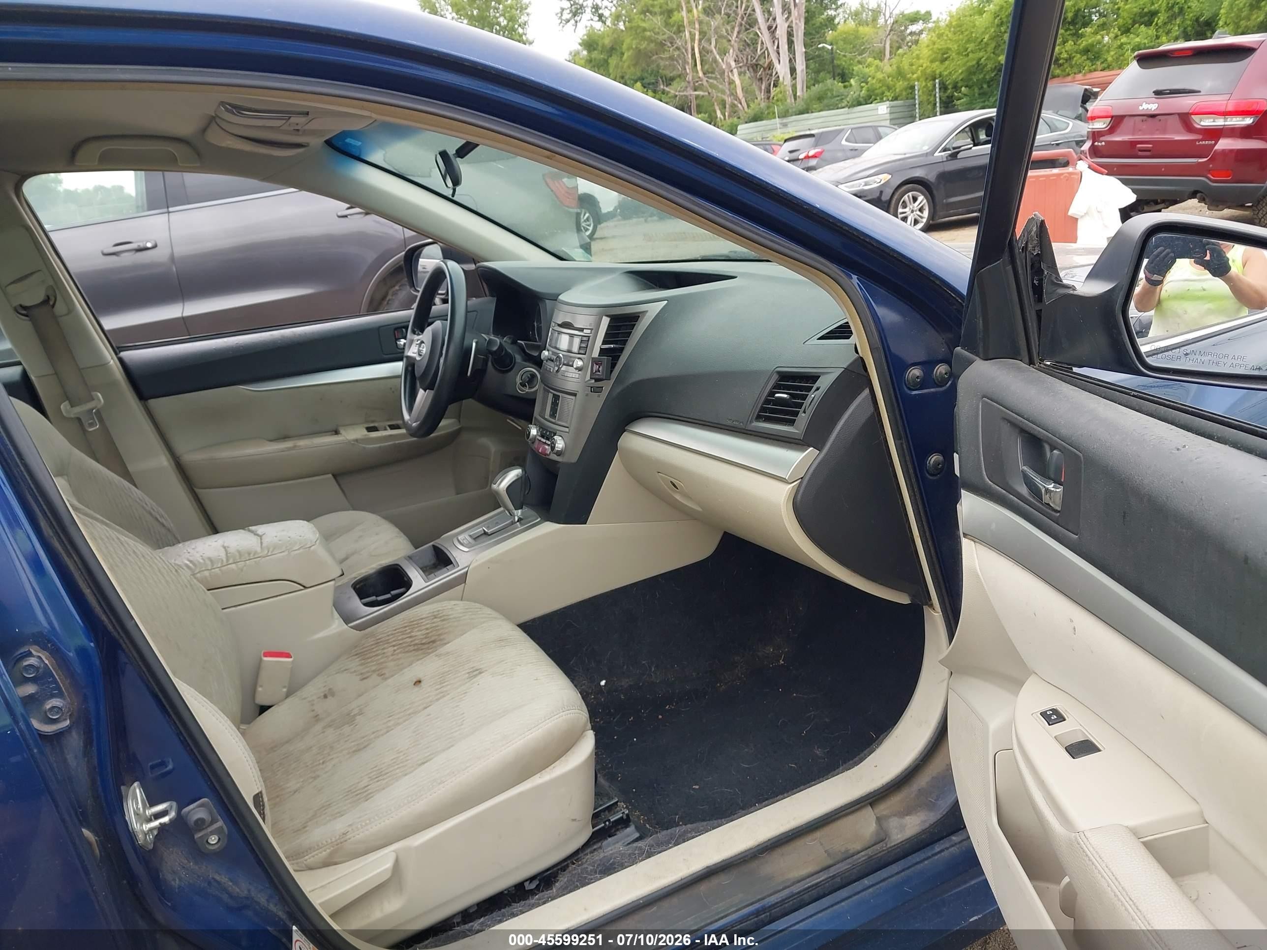2010 Subaru Legacy 2.5i Blue vin: 4S3BMBA64A3237540