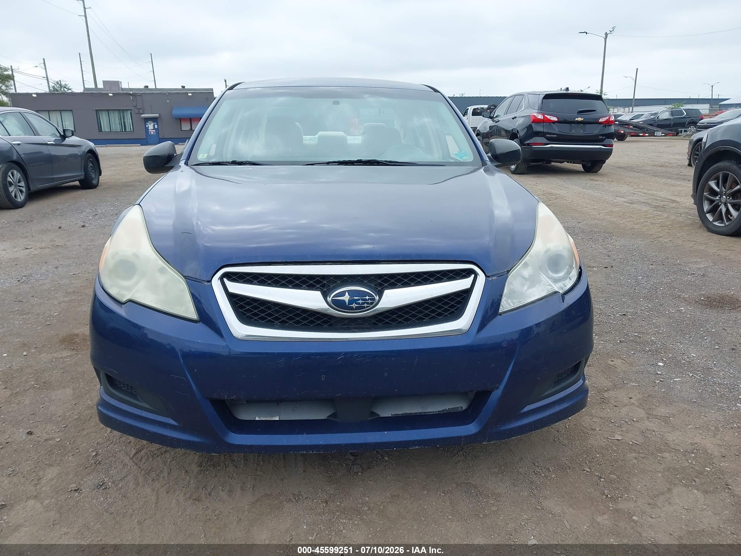 2010 Subaru Legacy 2.5i Blue vin: 4S3BMBA64A3237540