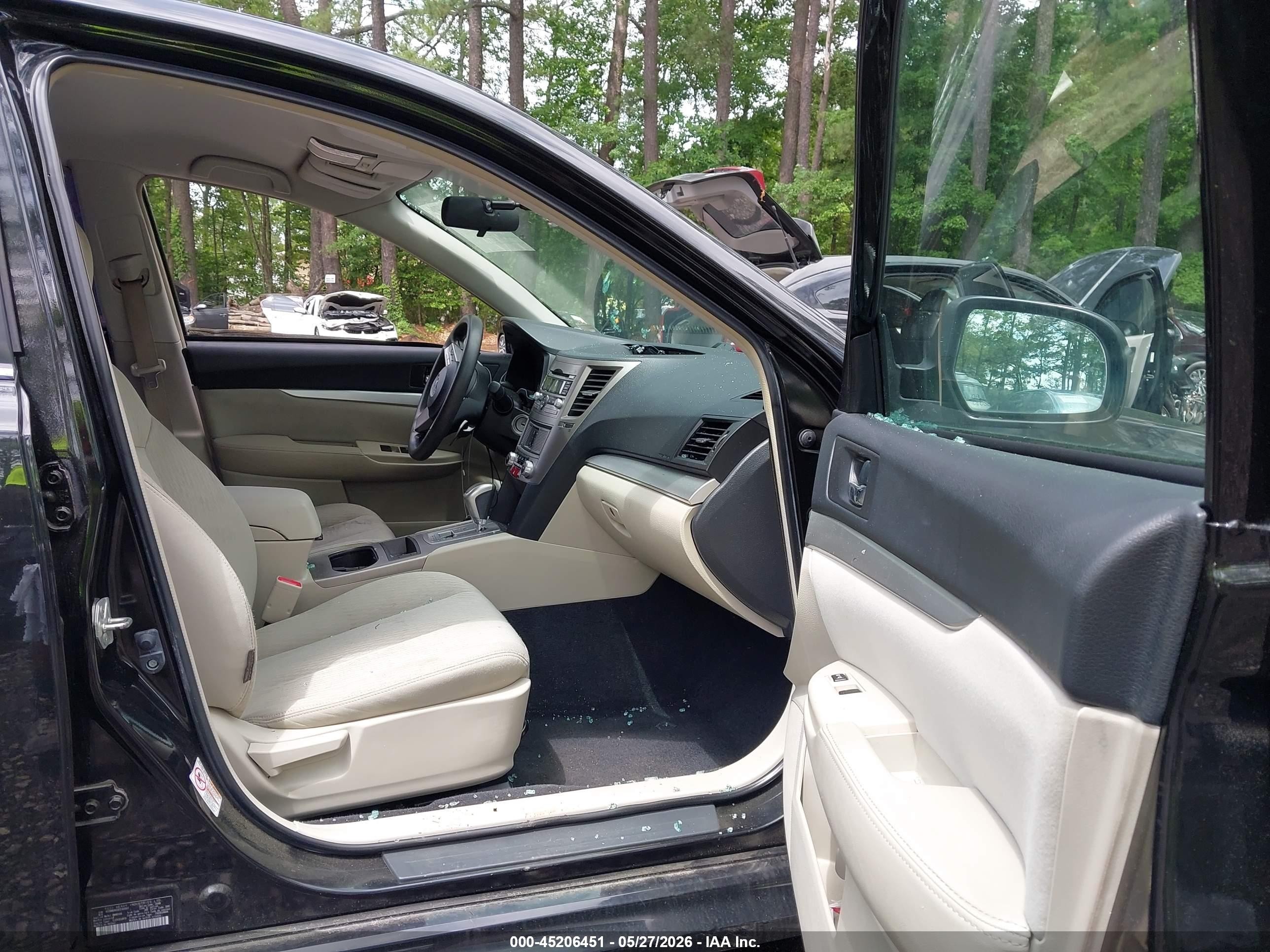 2011 Subaru Legacy 2.5i Black vin: 4S3BMBA65B3240867