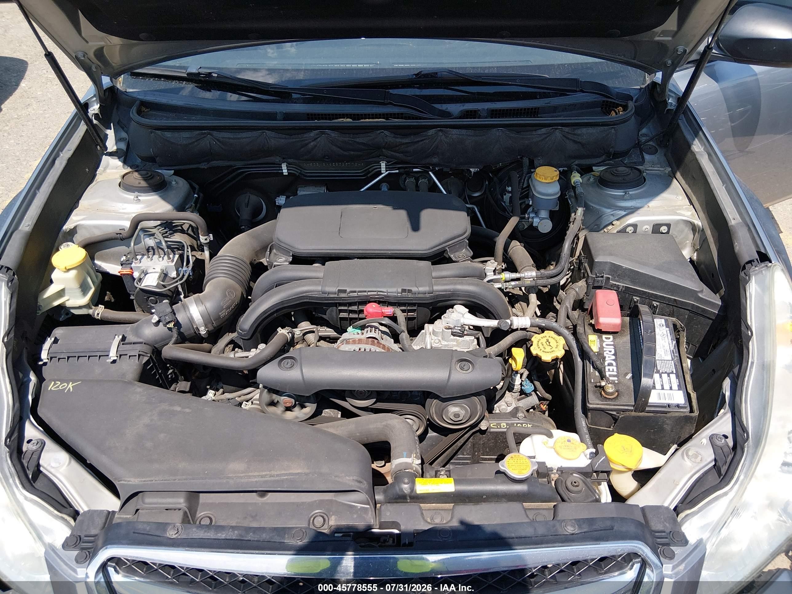2011 Subaru Legacy 2.5i Silver vin: 4S3BMBA65B3251724