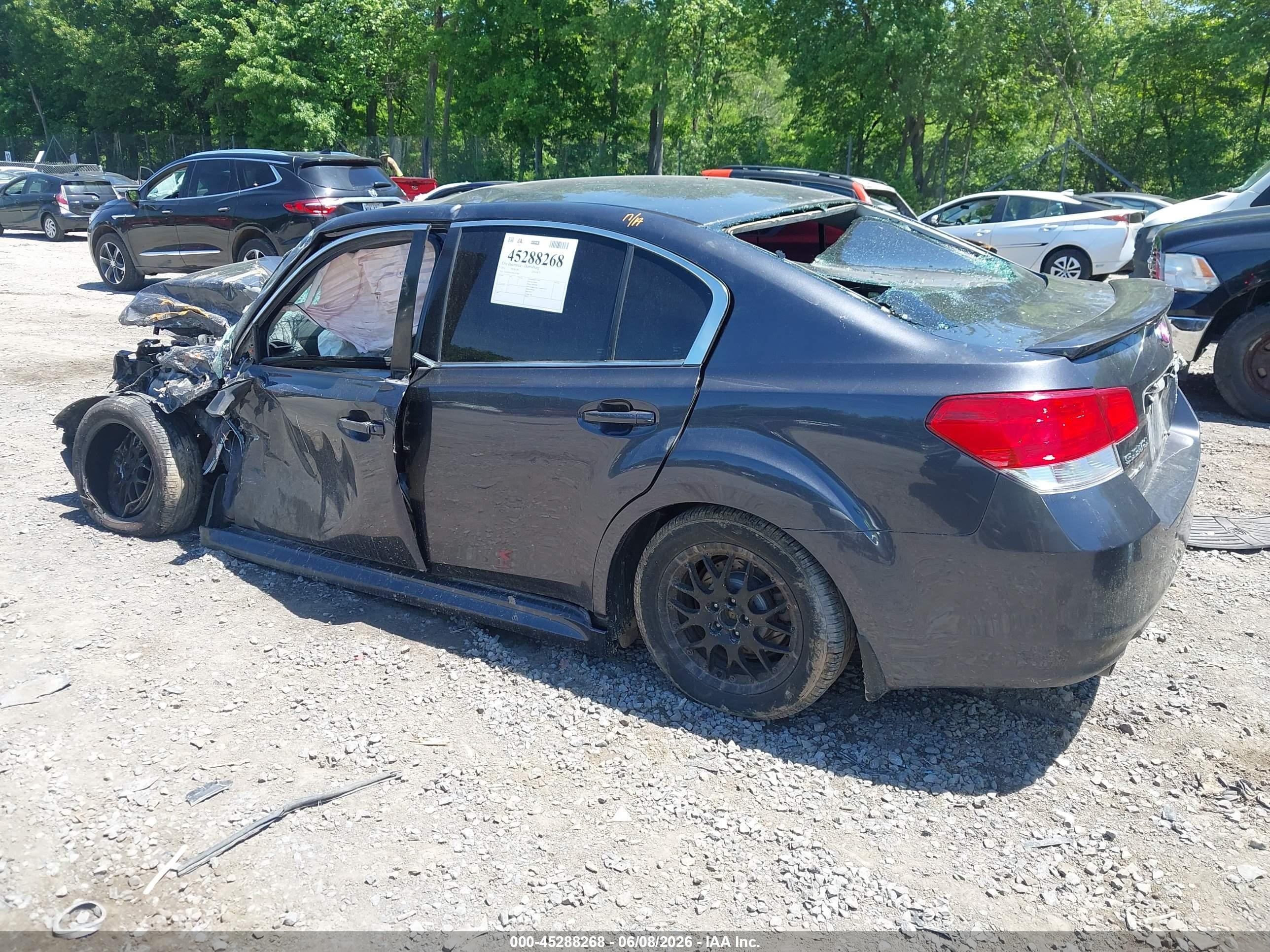 2011 Subaru Legacy 2.5i Black vin: 4S3BMBA67B3263986
