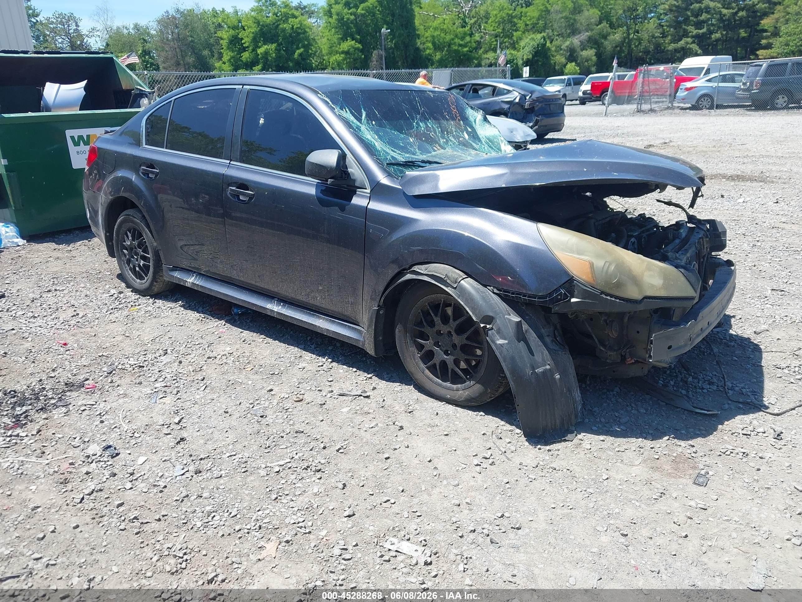 2011 Subaru Legacy 2.5i Black vin: 4S3BMBA67B3263986