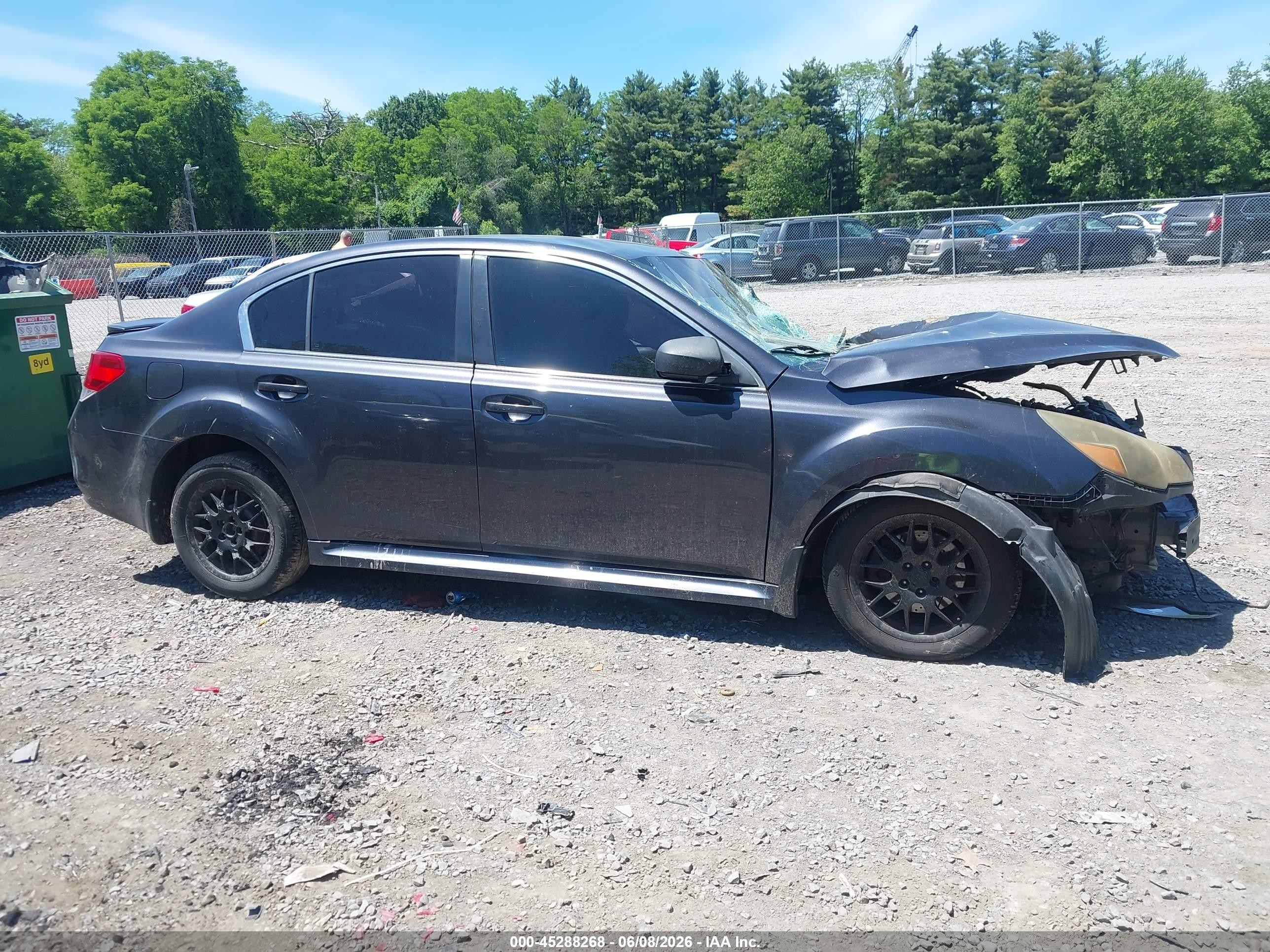 2011 Subaru Legacy 2.5i Black vin: 4S3BMBA67B3263986