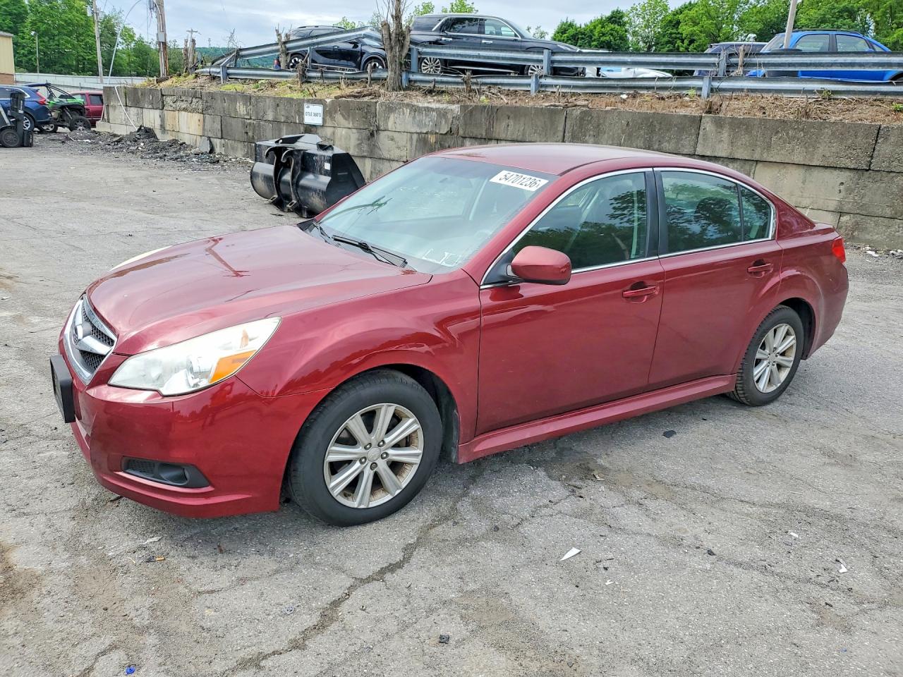 2012 Subaru Legacy 2.5i Red vin: 4S3BMBA67C3029896
