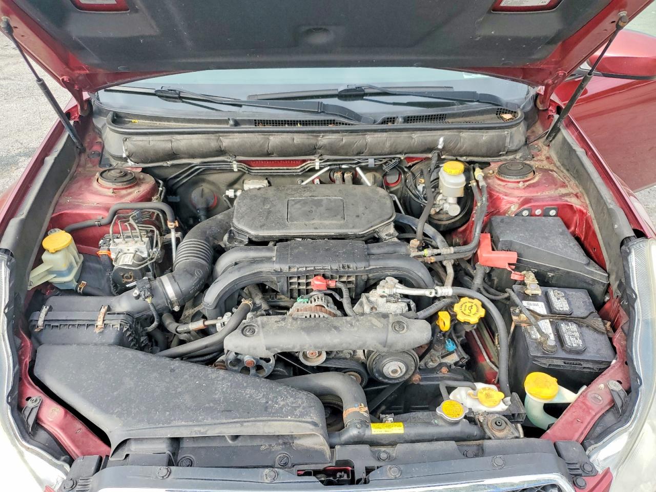 2012 Subaru Legacy 2.5i Красный vin: 4S3BMBA67C3029896