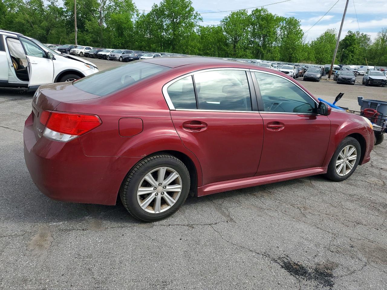 2012 Subaru Legacy 2.5i Красный vin: 4S3BMBA67C3029896