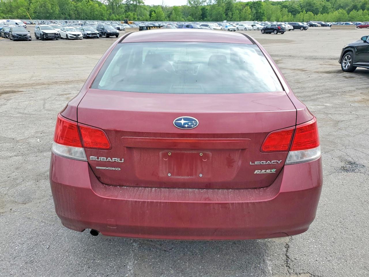 2012 Subaru Legacy 2.5i Красный vin: 4S3BMBA67C3029896
