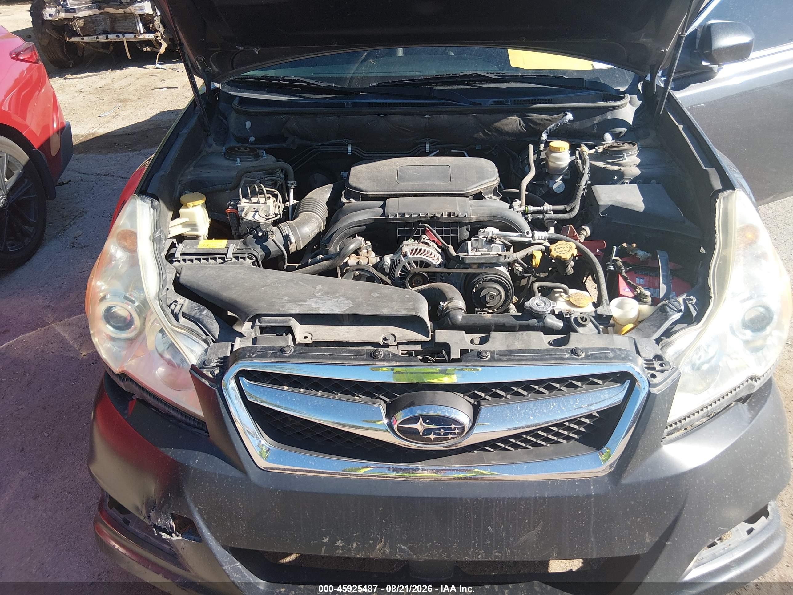 2012 Subaru Legacy 2.5i Black vin: 4S3BMBA67C3033186