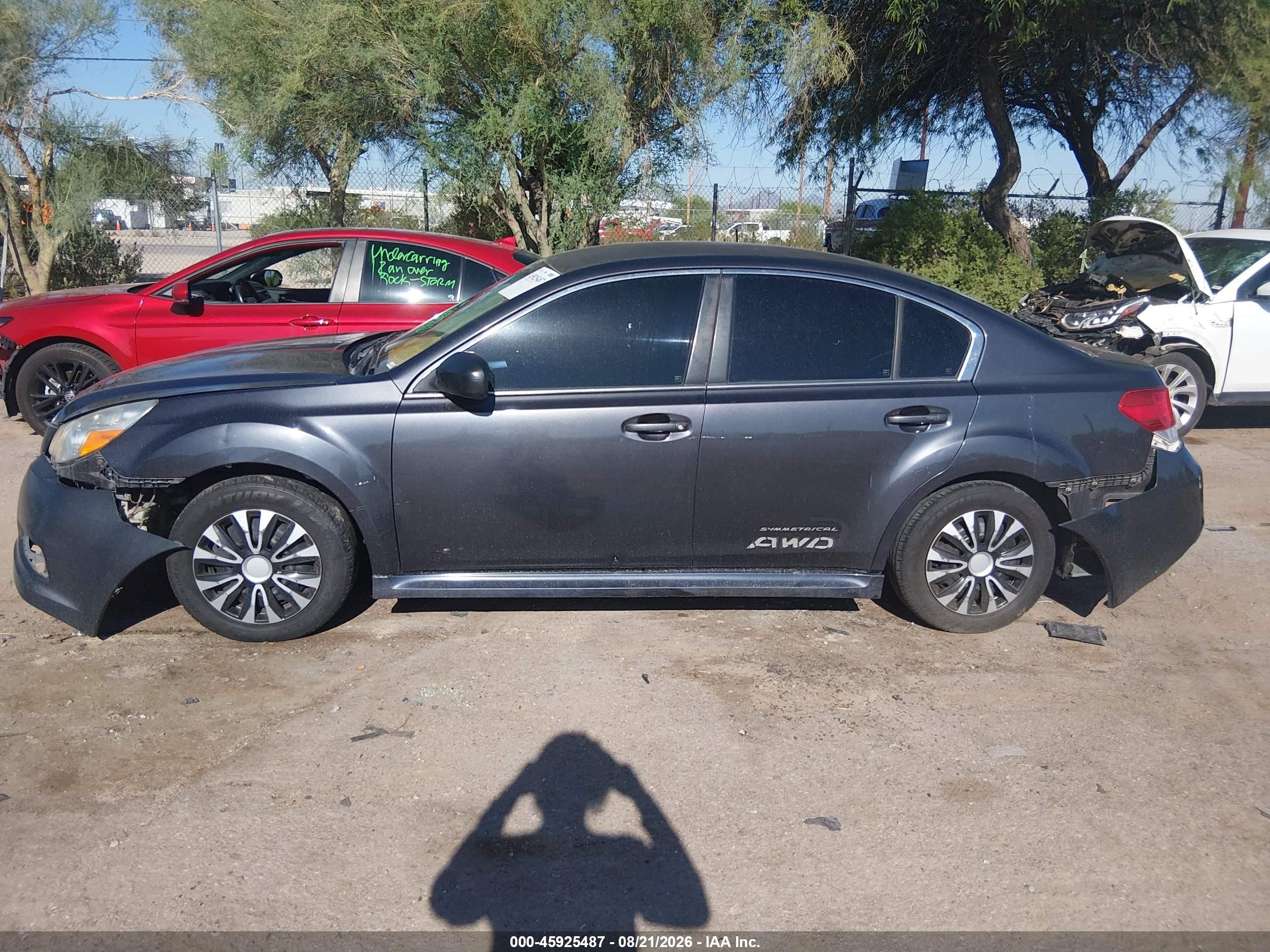 2012 Subaru Legacy 2.5i Black vin: 4S3BMBA67C3033186