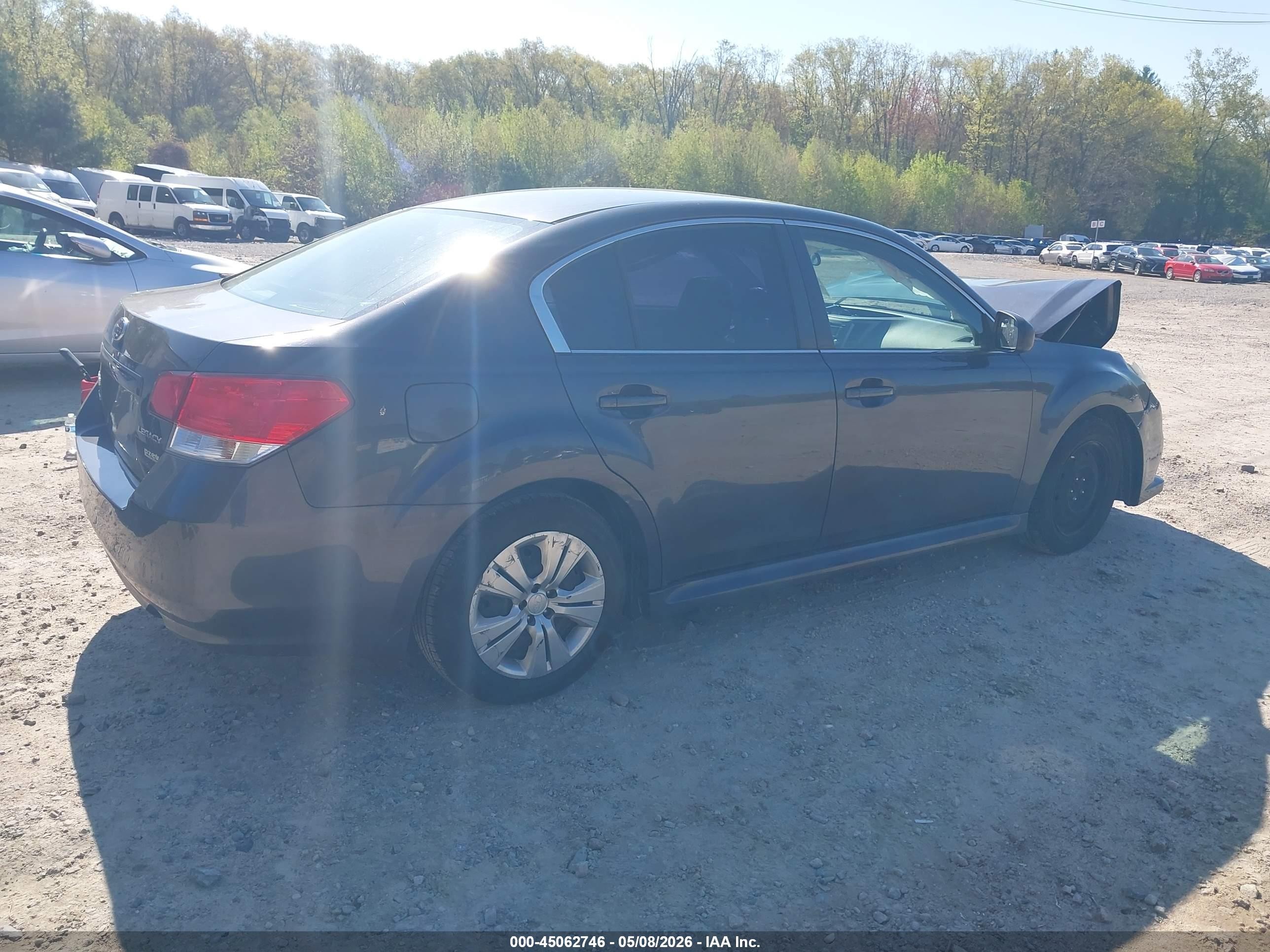 2013 Subaru Legacy 2.5i Gray vin: 4S3BMBA67D3022092