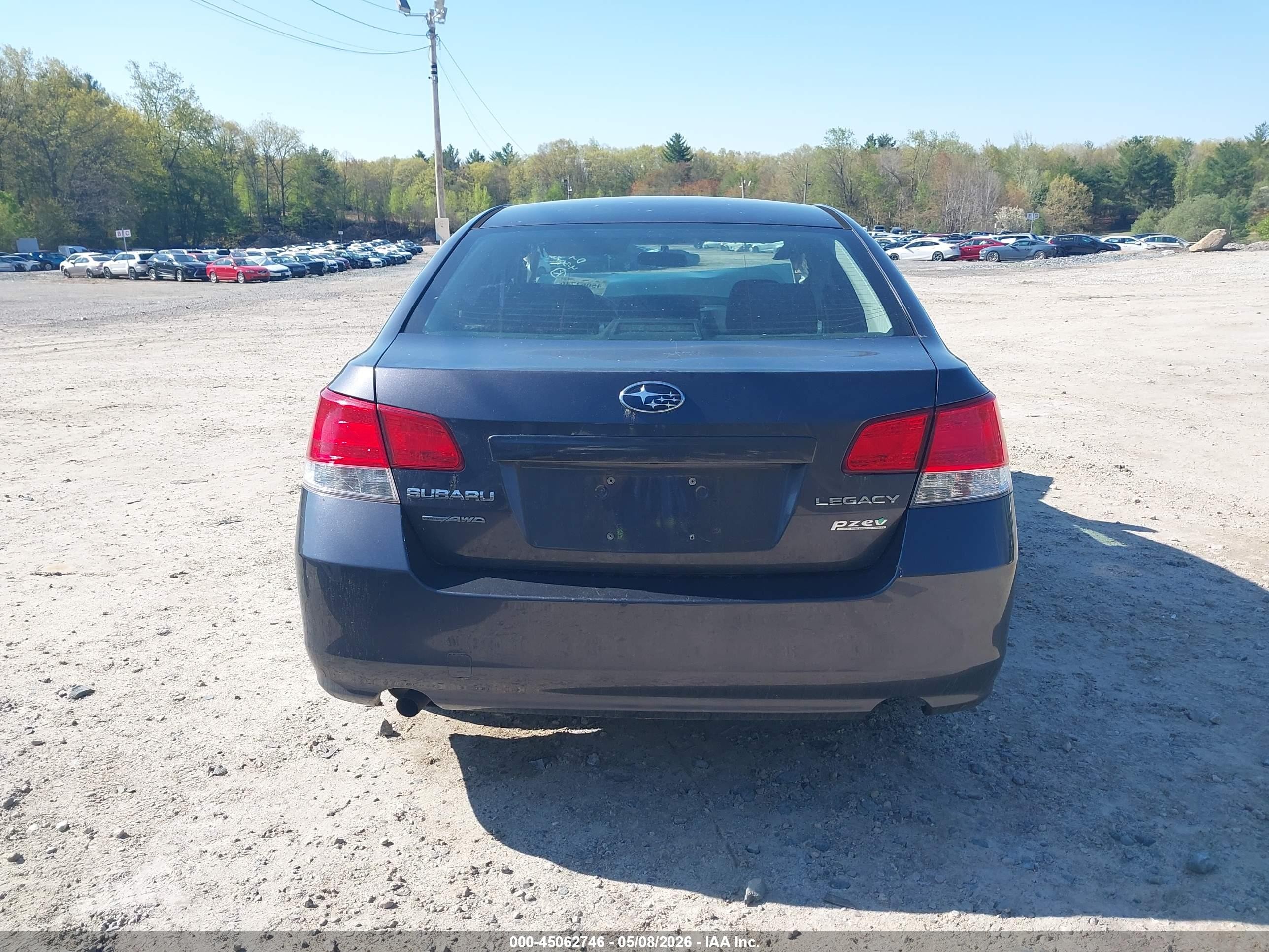 2013 Subaru Legacy 2.5i Gray vin: 4S3BMBA67D3022092