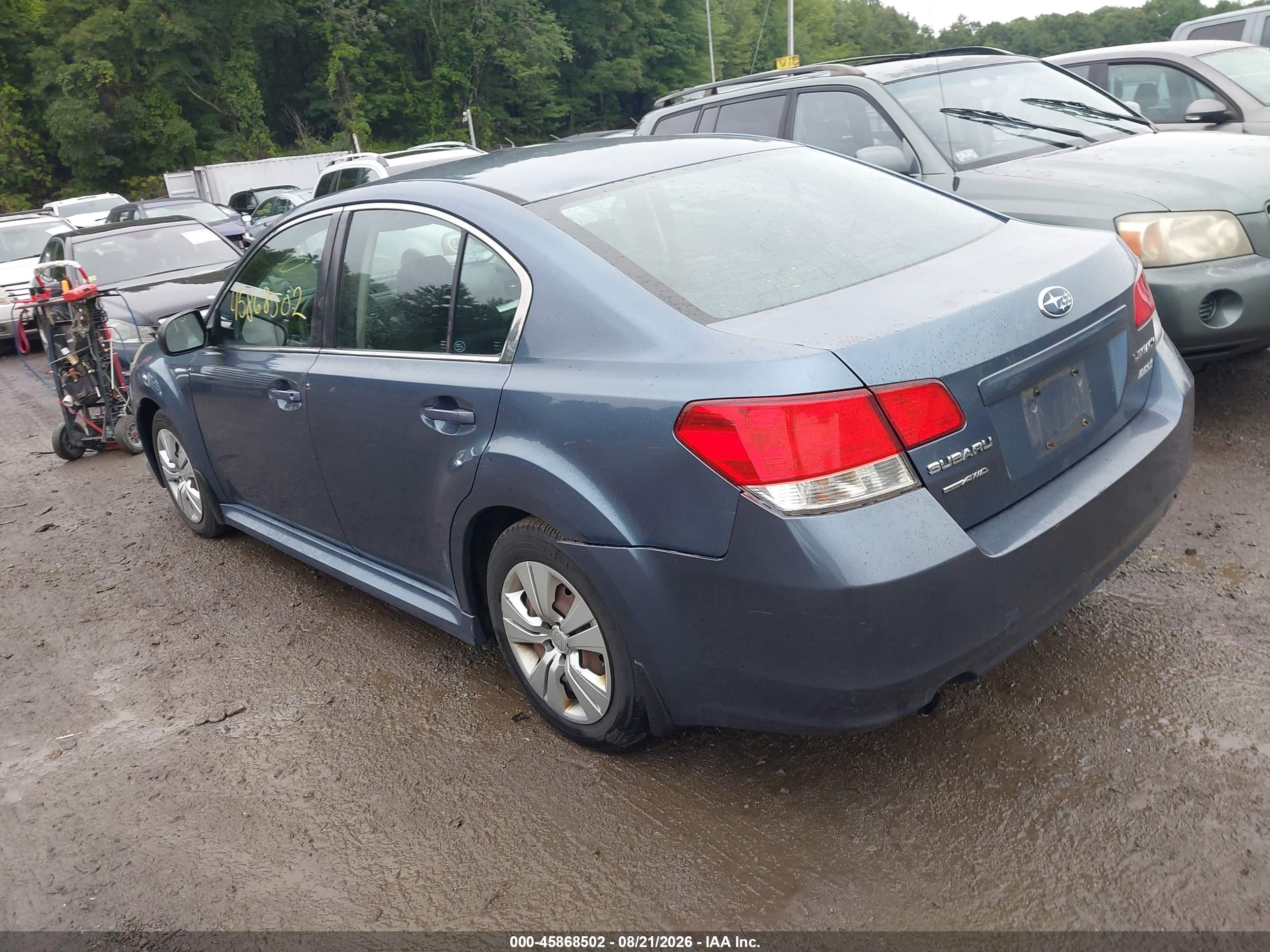 2013 Subaru Legacy 2.5i Blue vin: 4S3BMBA67D3047087