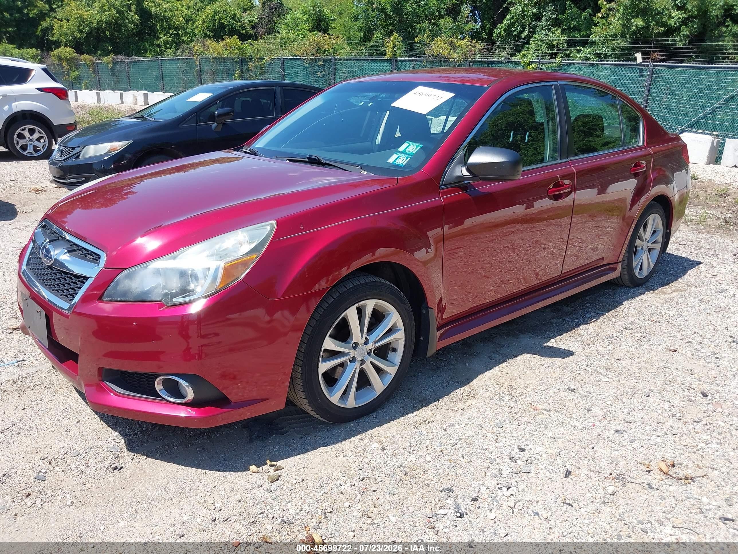 2014 Subaru Legacy 2.5i Темно-бордовый vin: 4S3BMBA67E3032722
