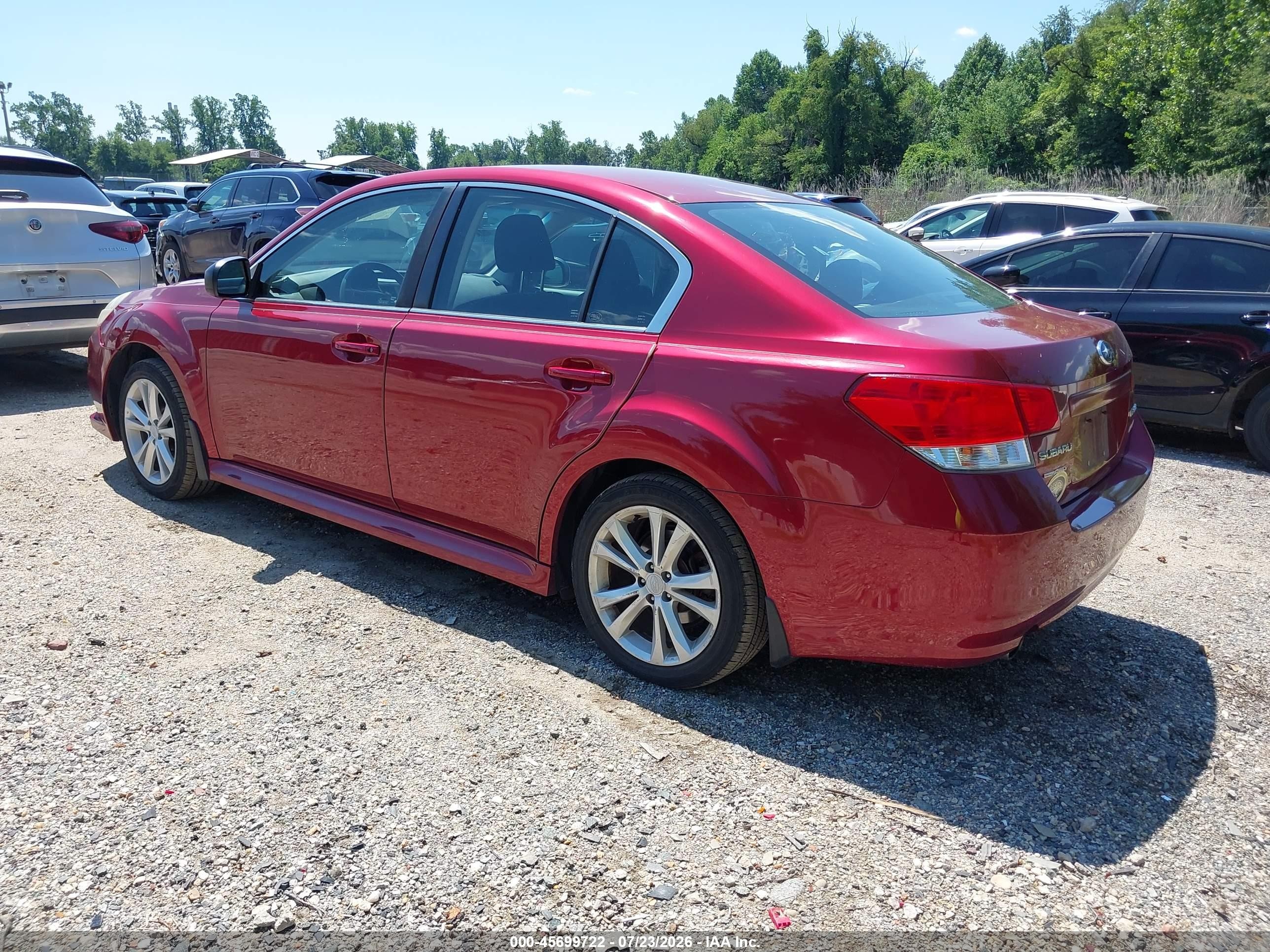 2014 Subaru Legacy 2.5i Темно-бордовый vin: 4S3BMBA67E3032722