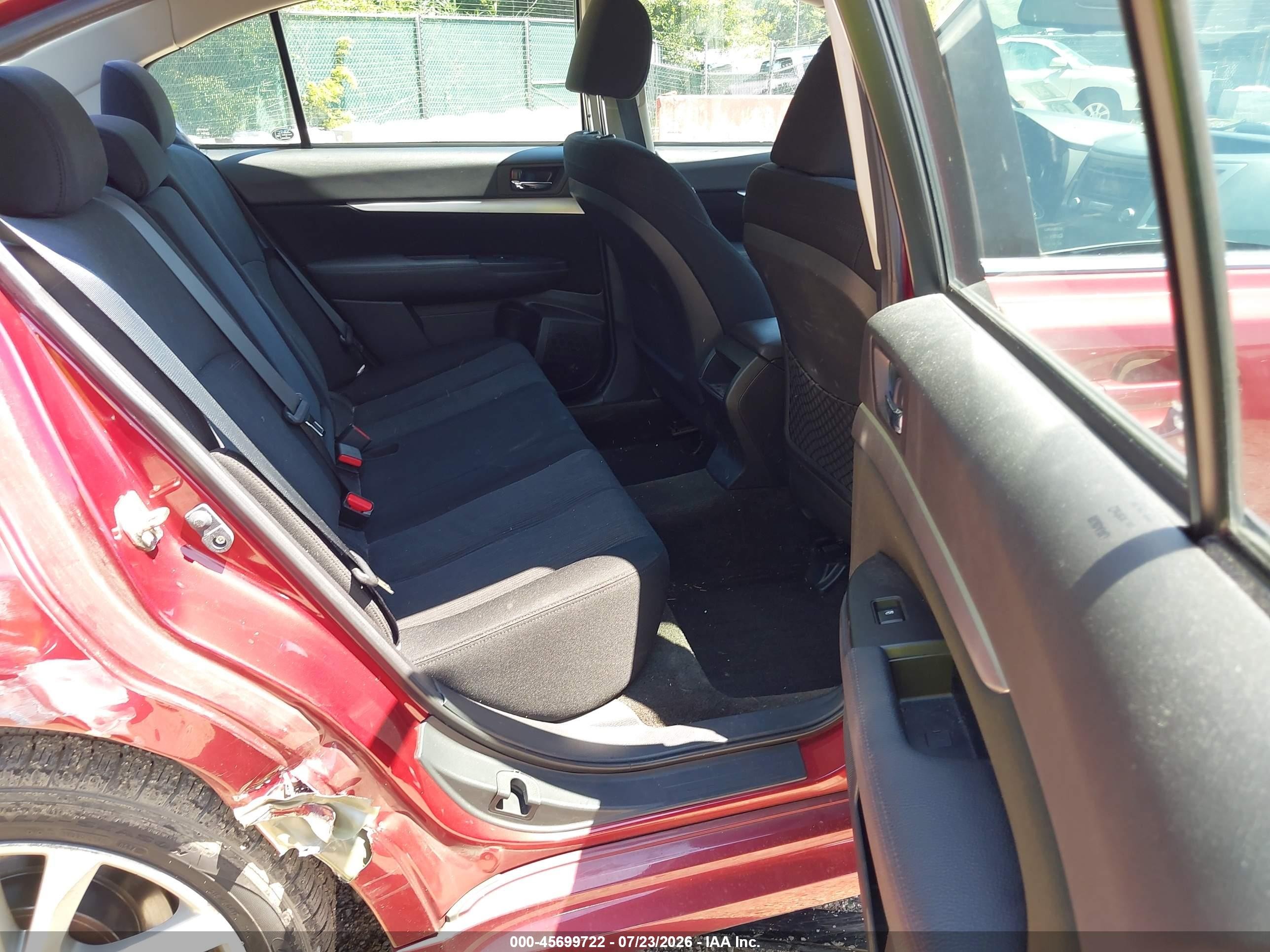 2014 Subaru Legacy 2.5i Темно-бордовый vin: 4S3BMBA67E3032722