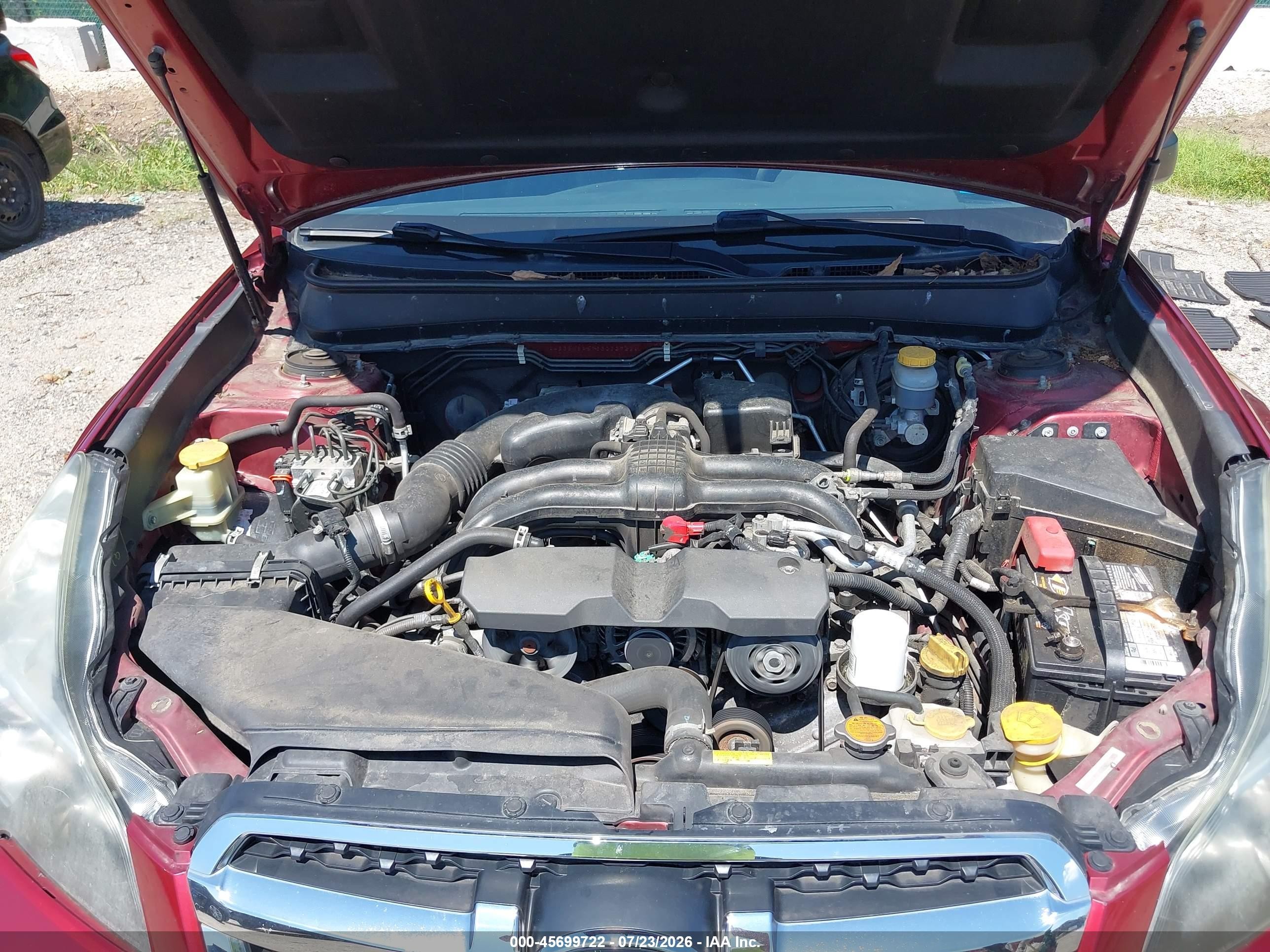 2014 Subaru Legacy 2.5i Темно-бордовый vin: 4S3BMBA67E3032722